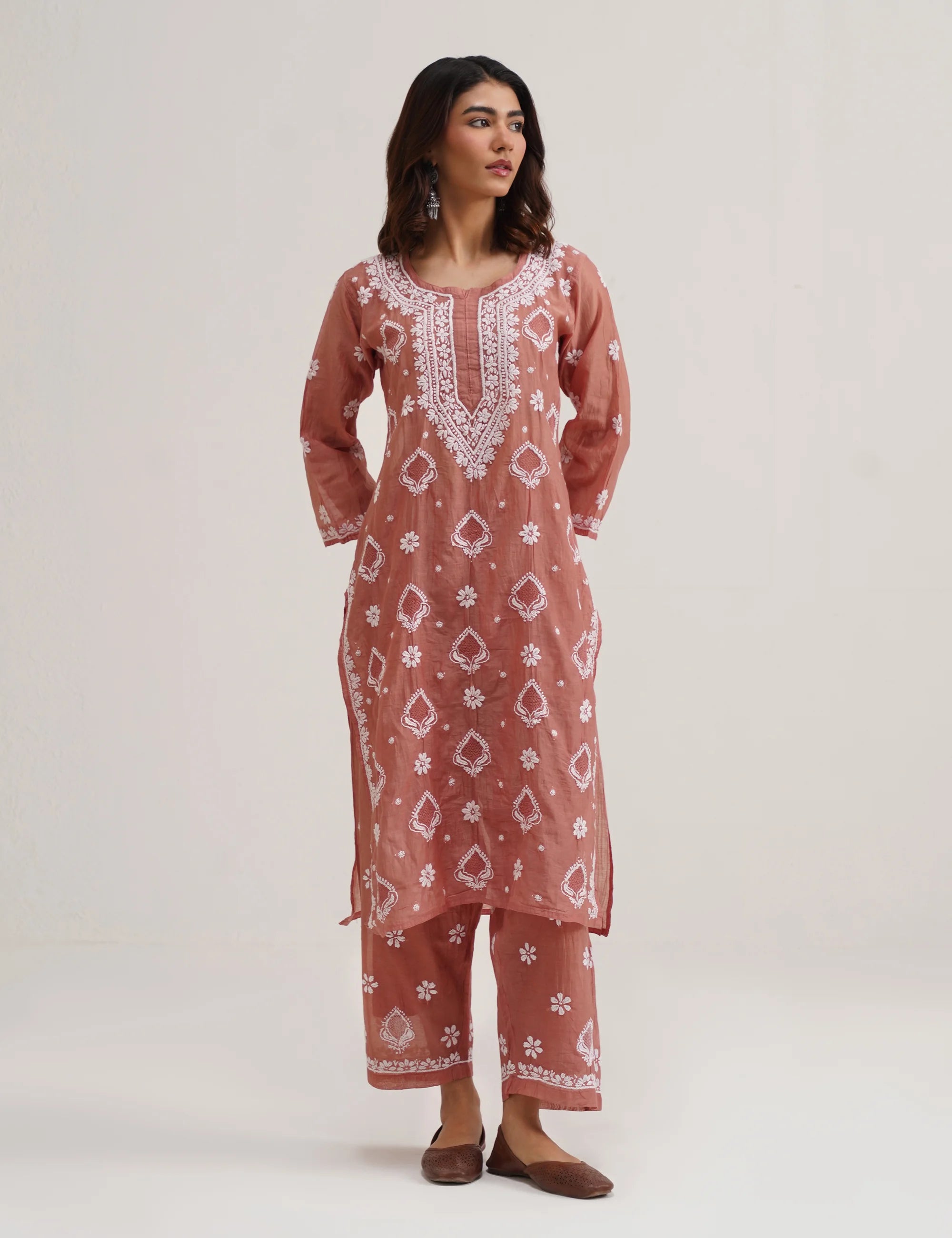 ZORA CHIKANAKRI KURTA SET OF THREE