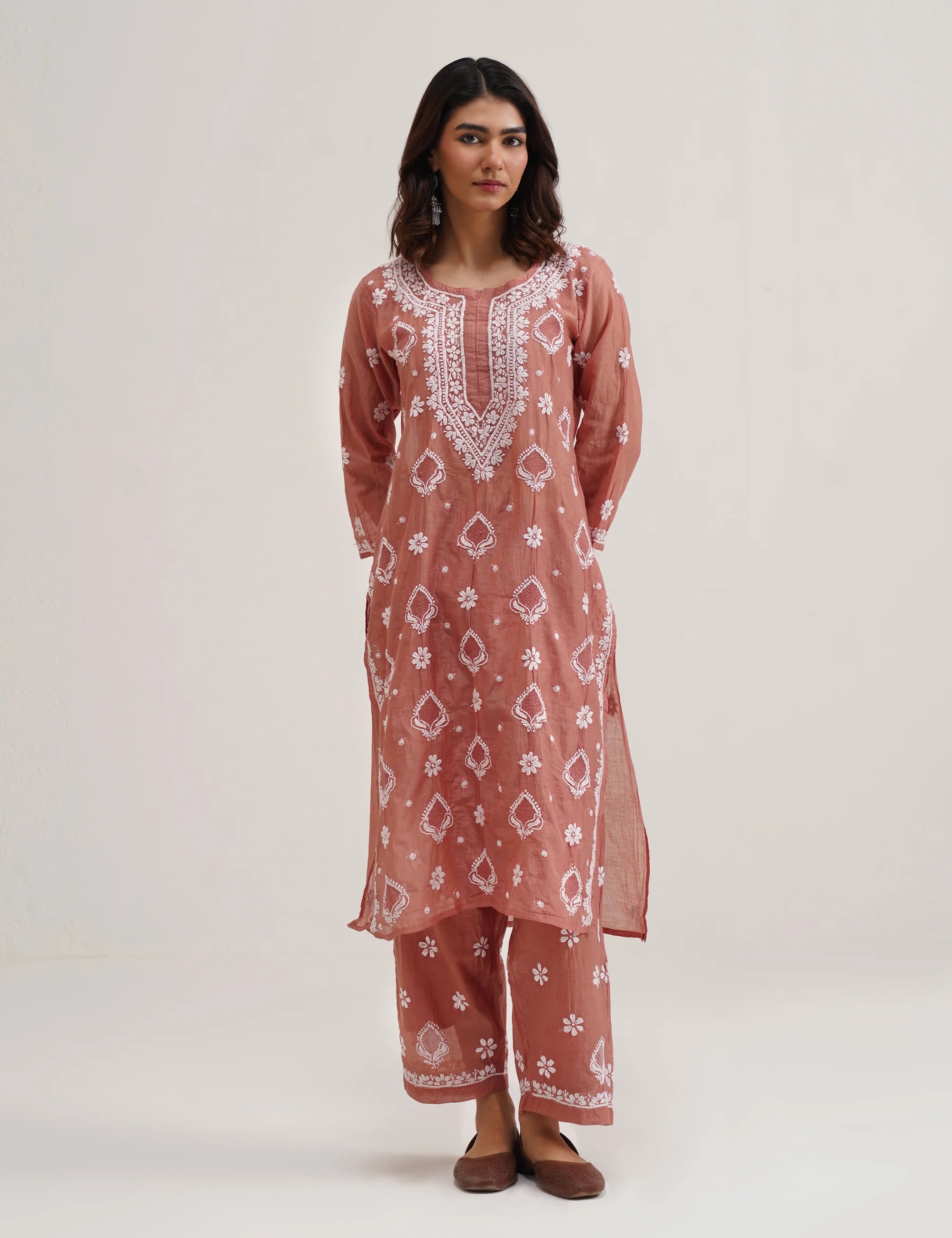 ZORA CHIKANAKRI KURTA SET OF THREE