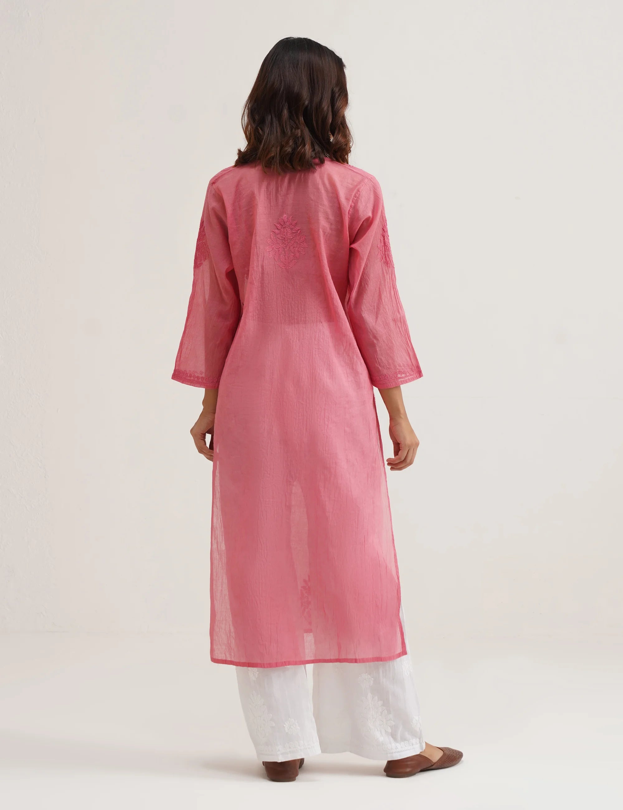 ADAA CHIKANKARI KURTA SET OF THREE