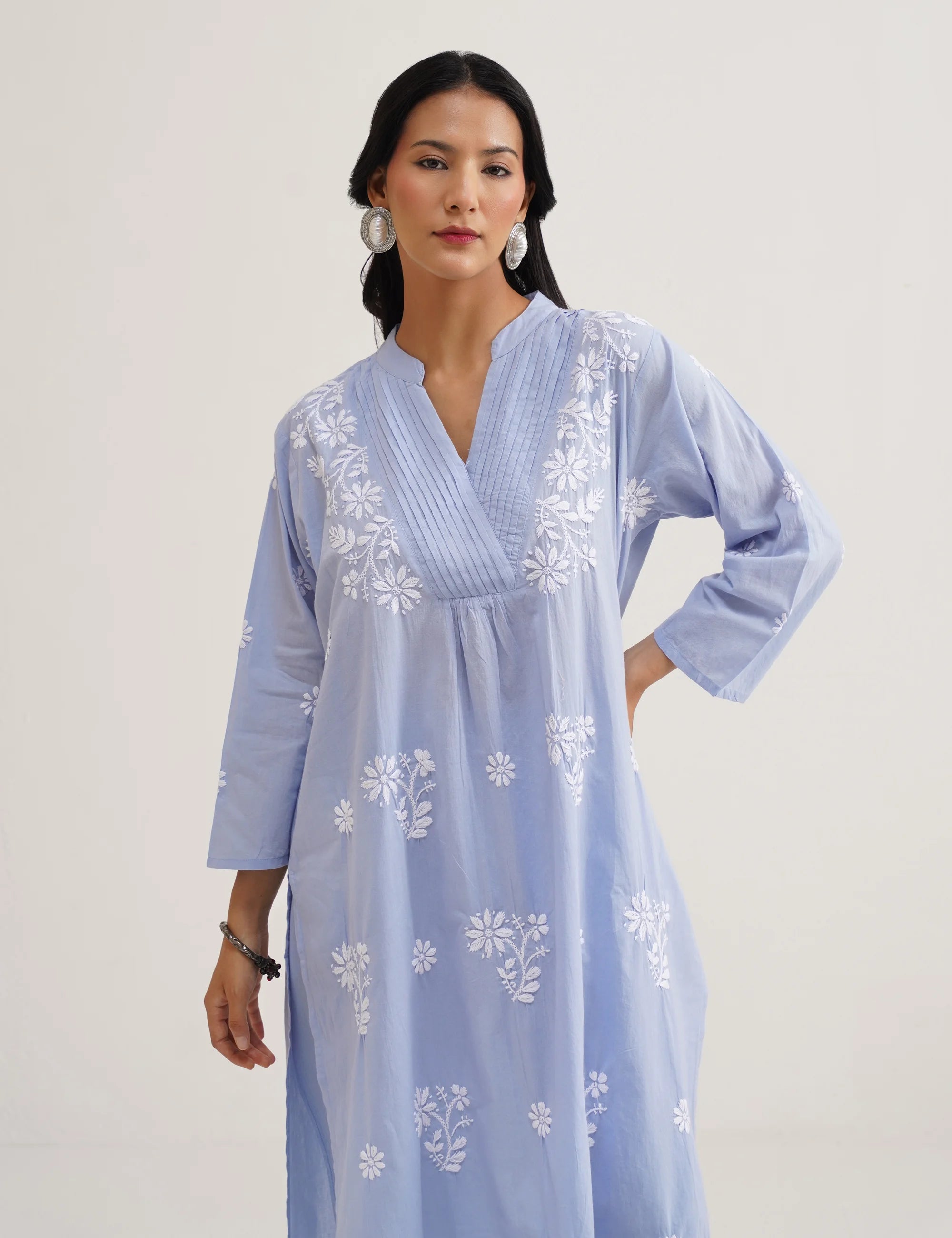 KESAR CHIKANKARI CO-ORD SET OF TWO