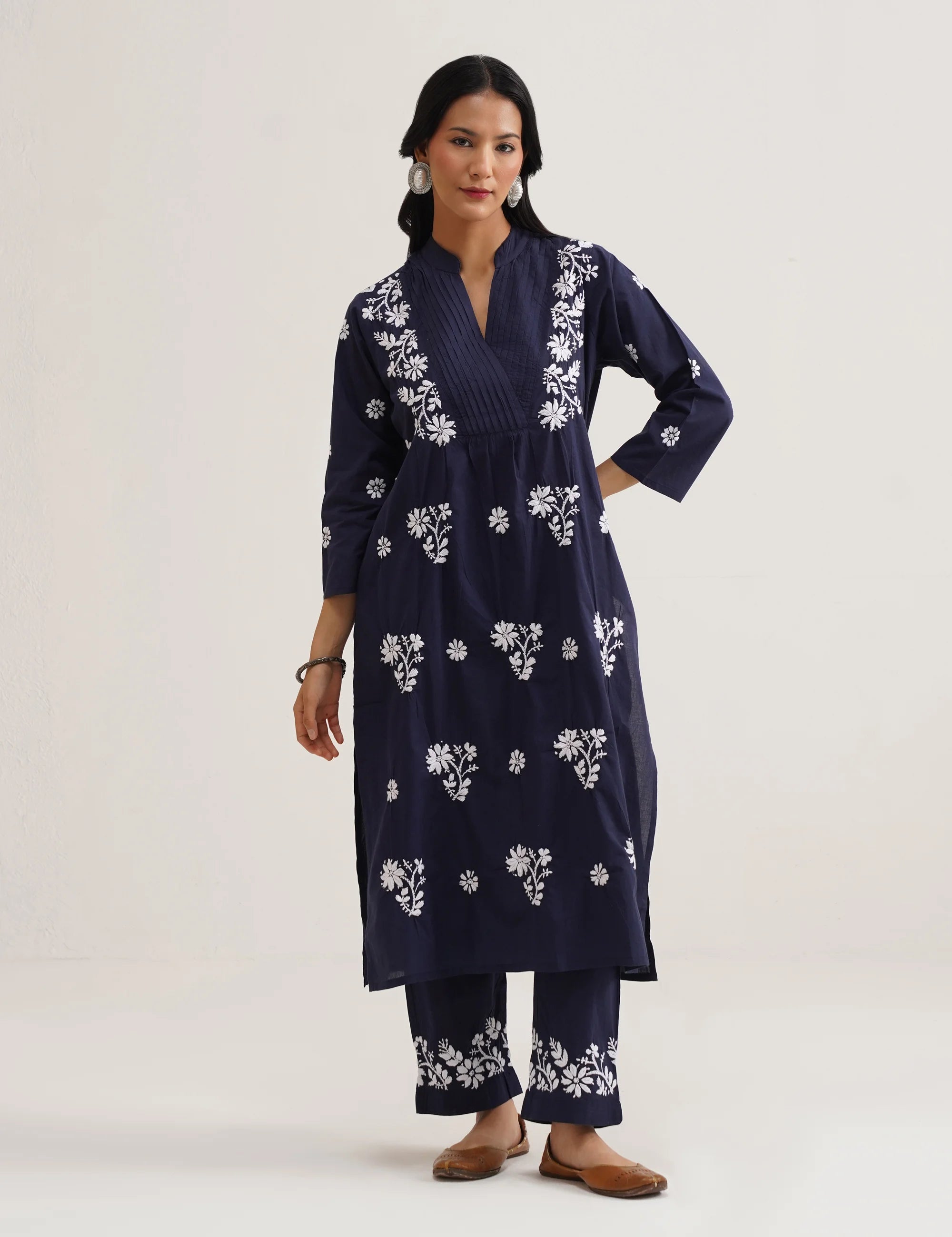 KESAR CHIKANKARI CO-ORD SET OF TWO