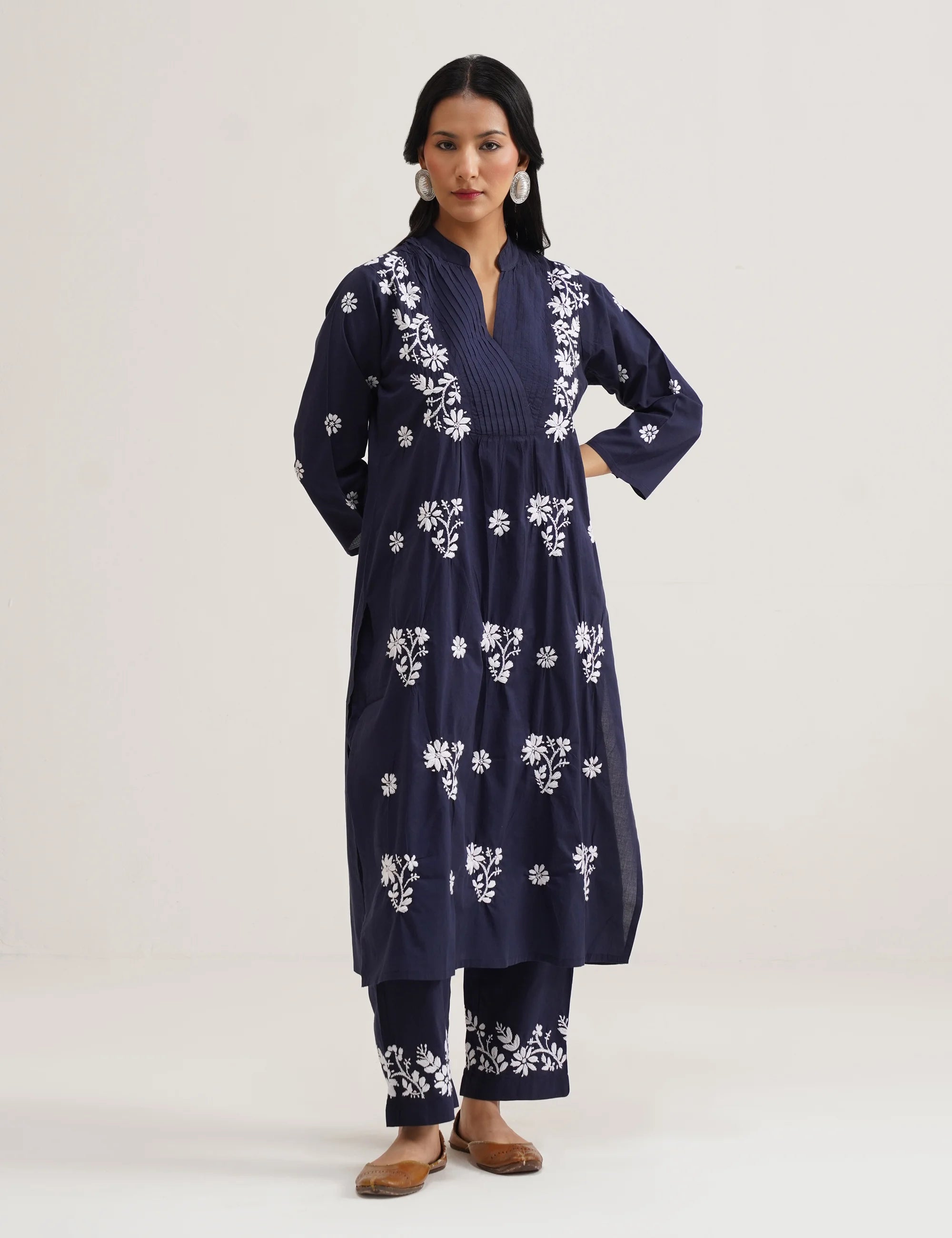 KESAR CHIKANKARI CO-ORD SET OF TWO
