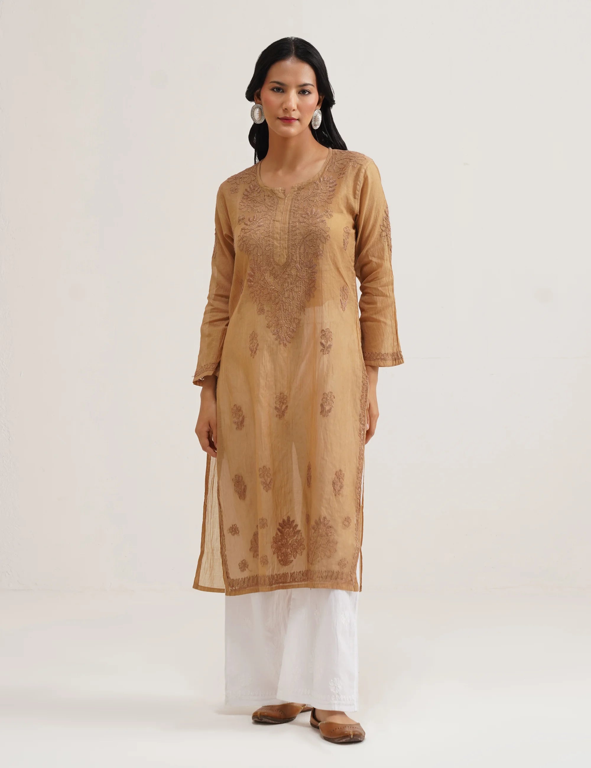 ADAA CHIKANKARI KURTA SET OF THREE