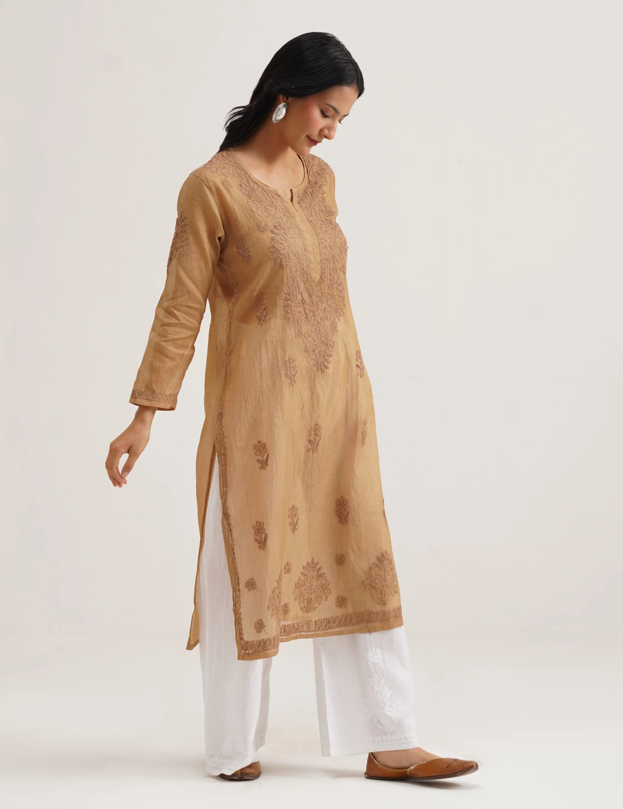 ADAA CHIKANKARI KURTA SET OF THREE