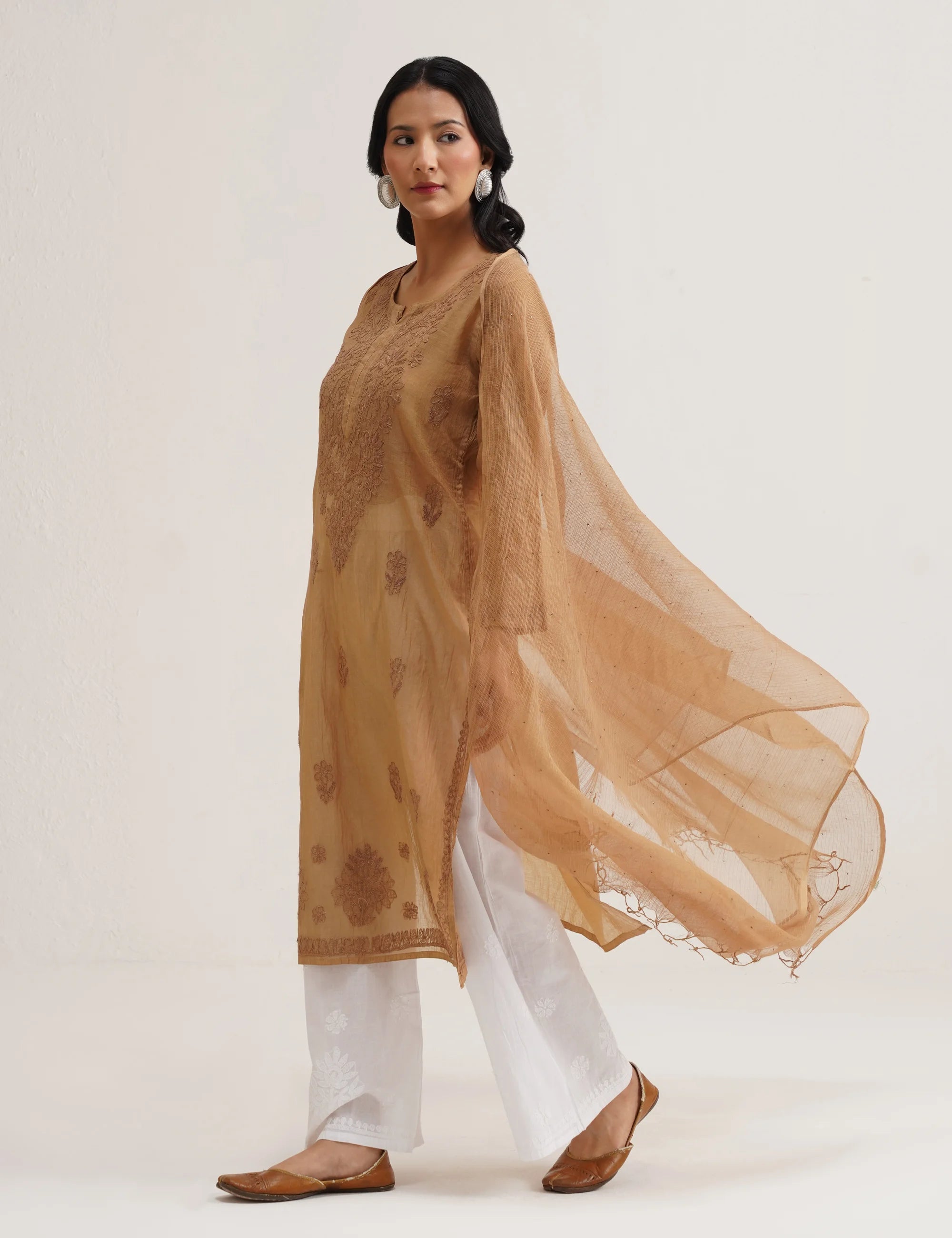 ADAA CHIKANKARI KURTA SET OF THREE