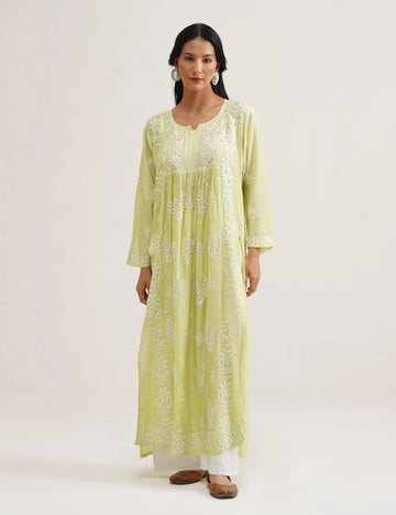 ALINA CHIKANKARI KURTA SET OF TWO