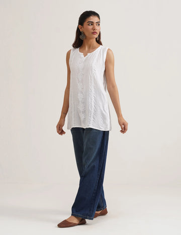 ZIYA CHIKANKARI SHORT KURTA