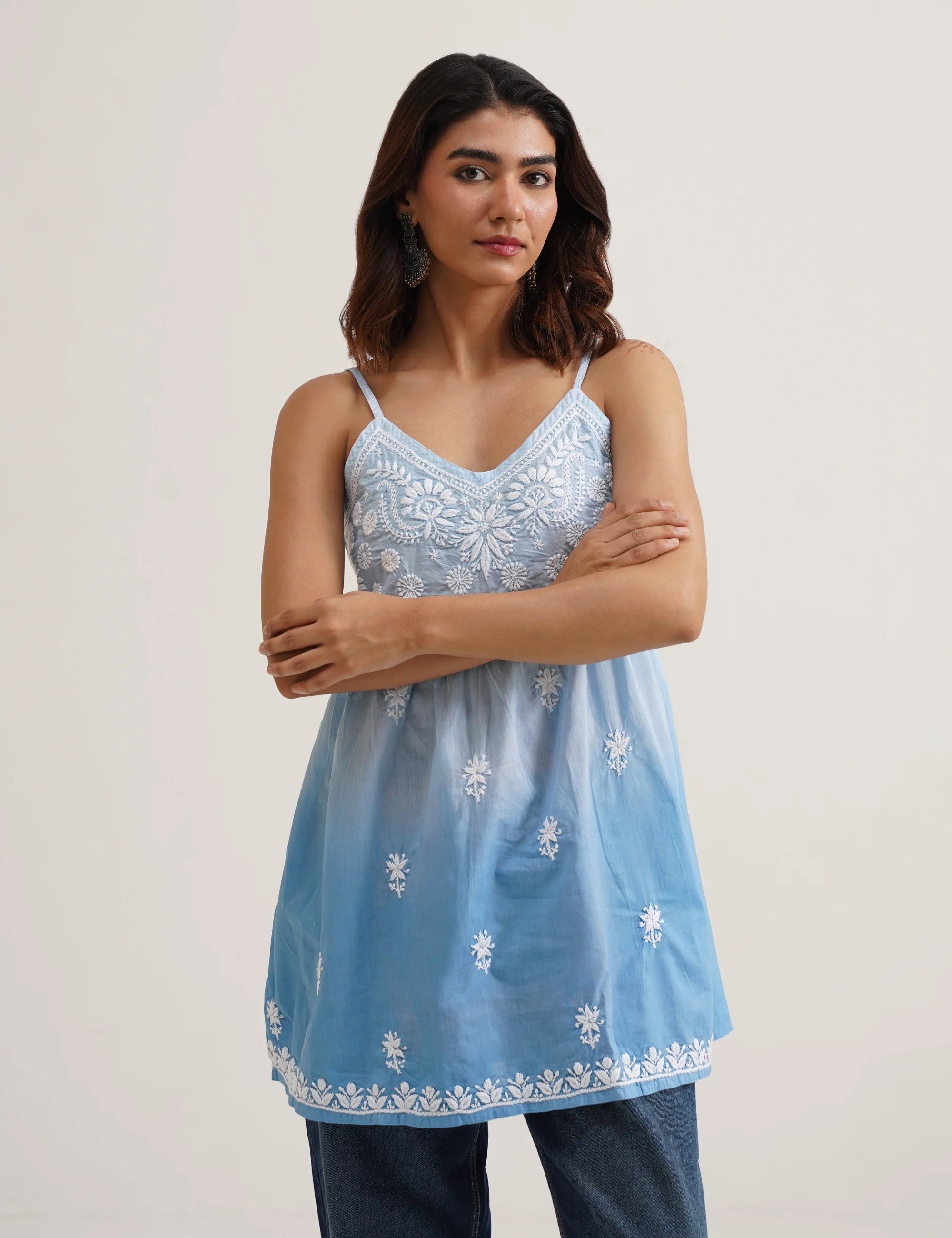 DUA CHIKANKARI KURTA