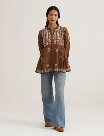 AARZOO CHIKANKARI KURTA