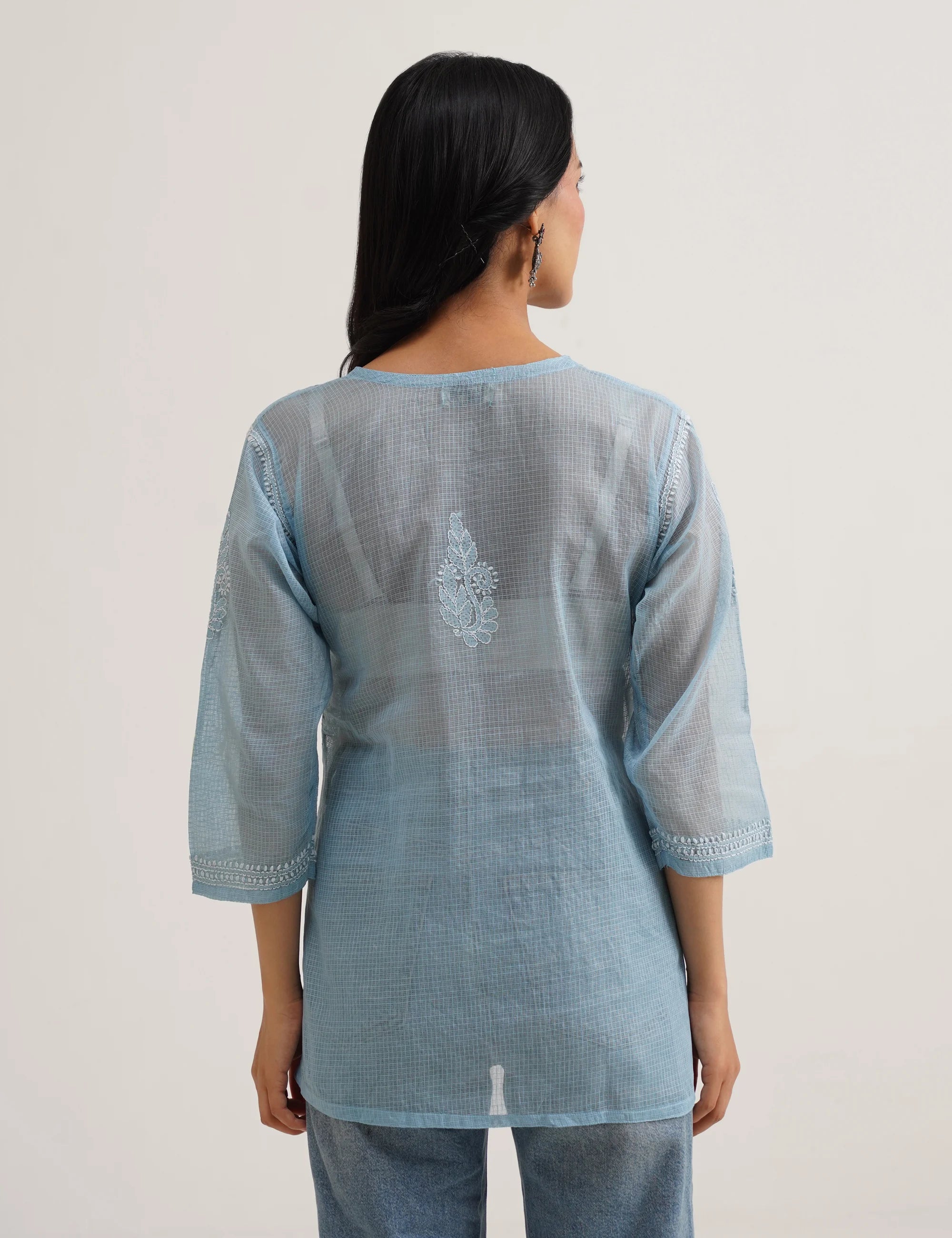 ZURI CHIKANKARI SHORT KURTA