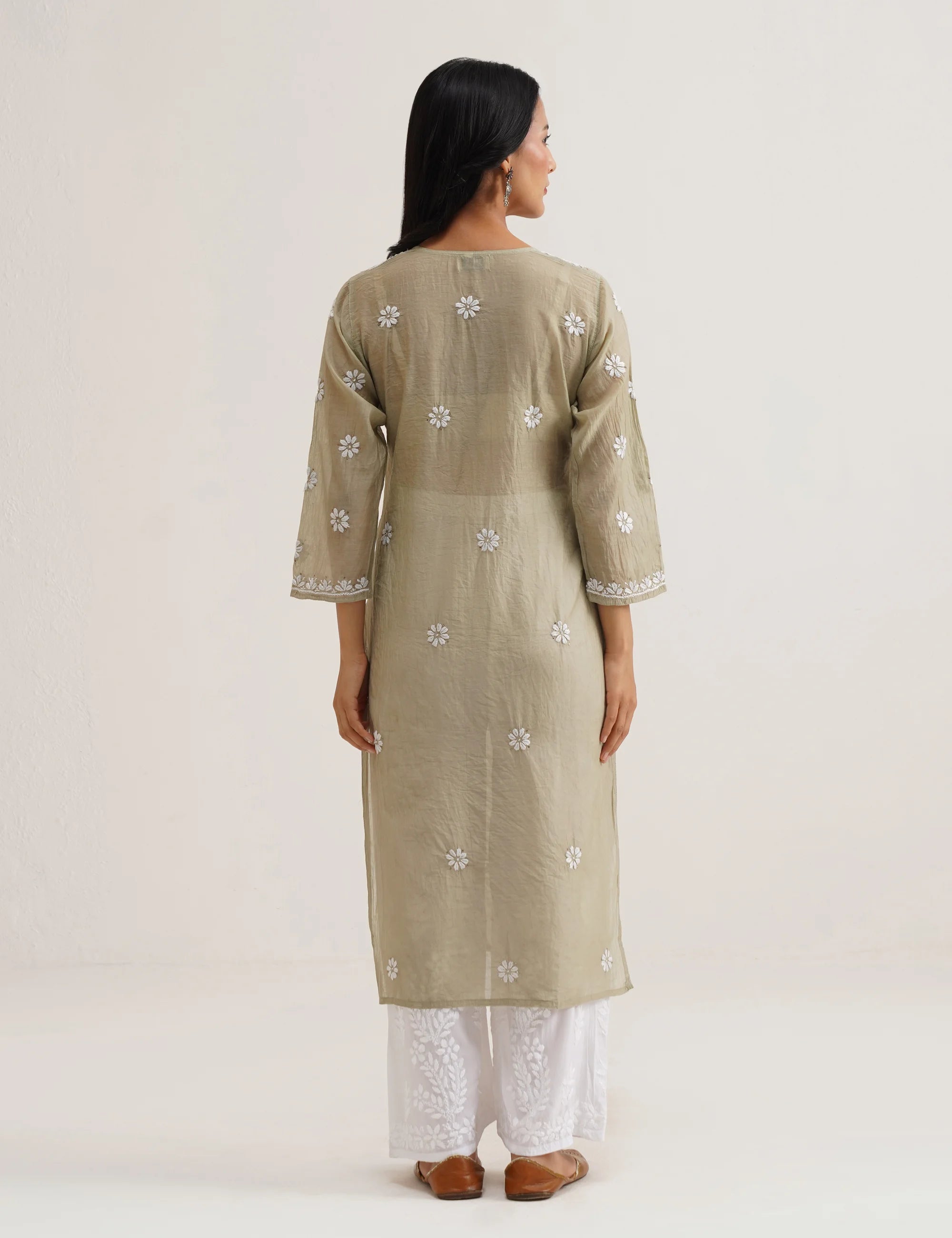 AYRA CHIKANKARI KURTA SET OF THREE