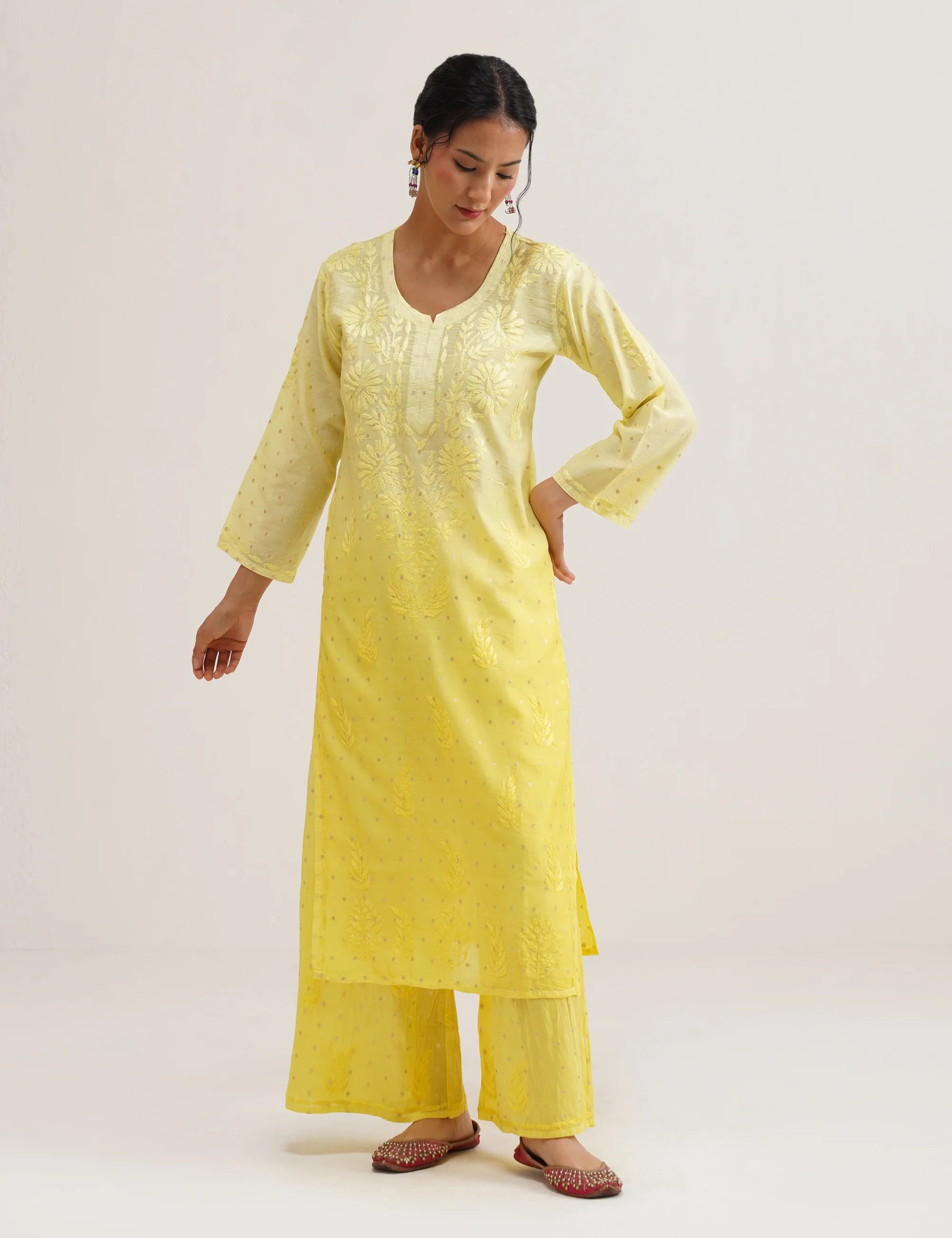 GULNAAR BANARASI SUIT SET OF THREE