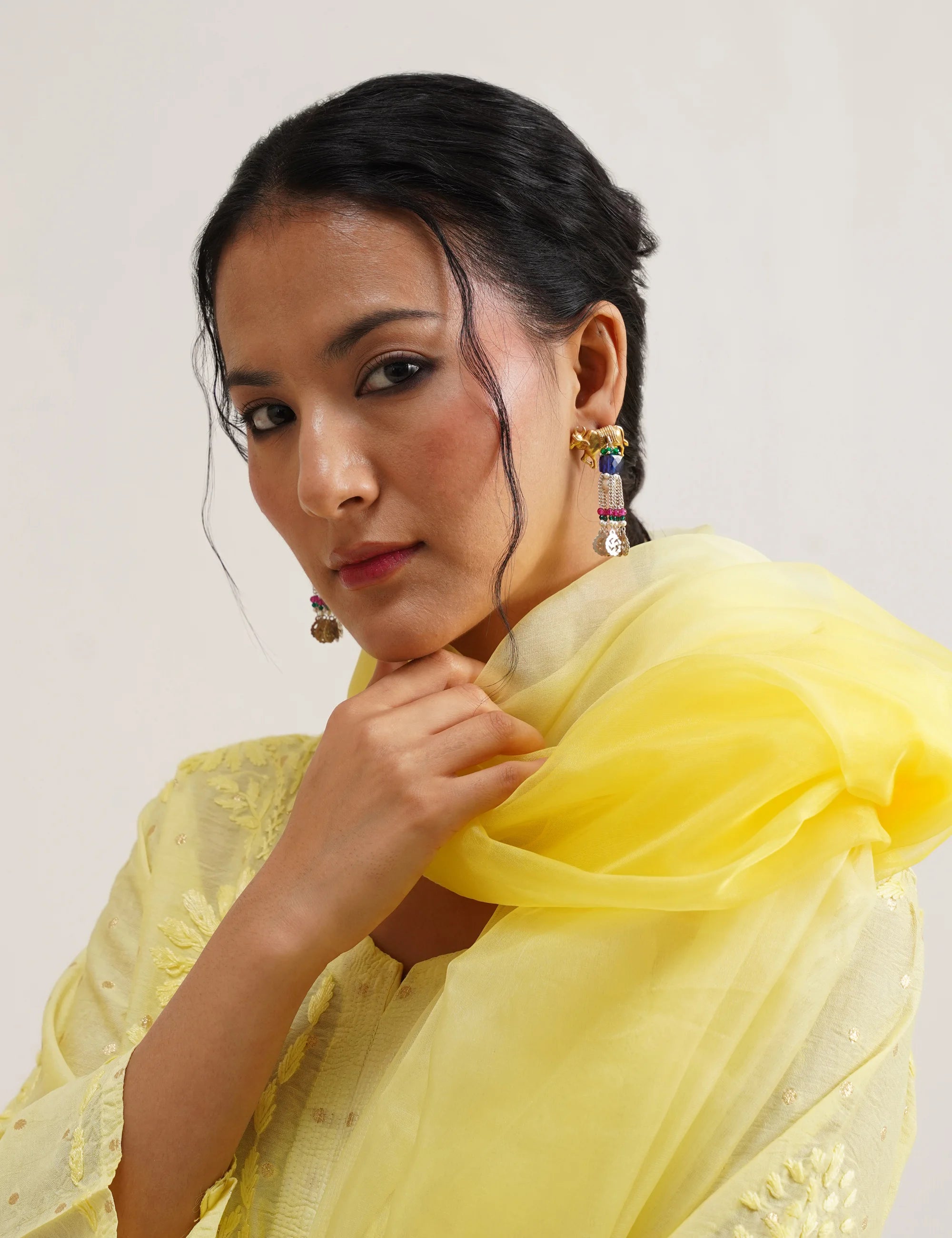 GULNAAR BANARASI SUIT SET OF THREE
