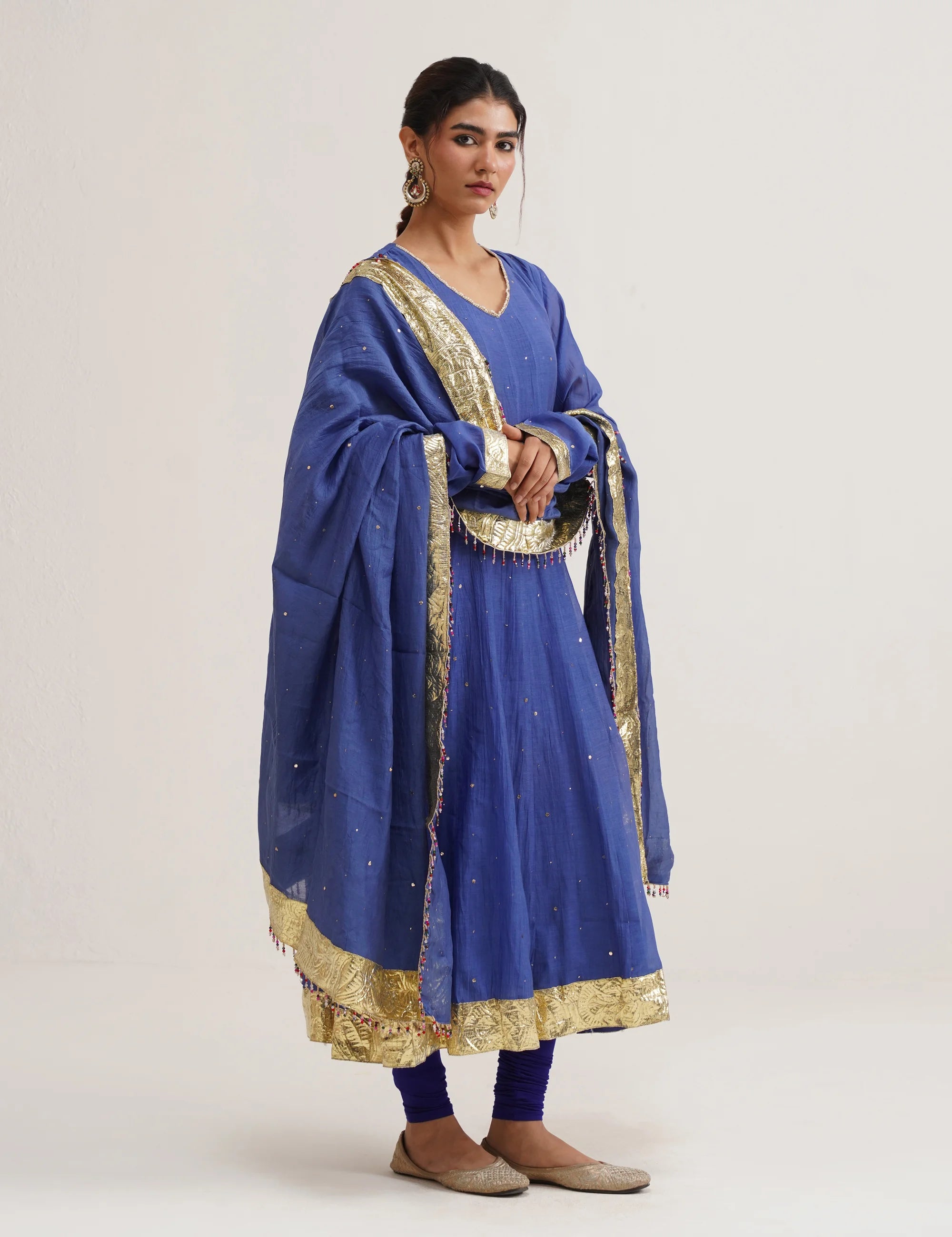 RIWAYAT CHANDERI KALI ANARKALI SET OF THREE