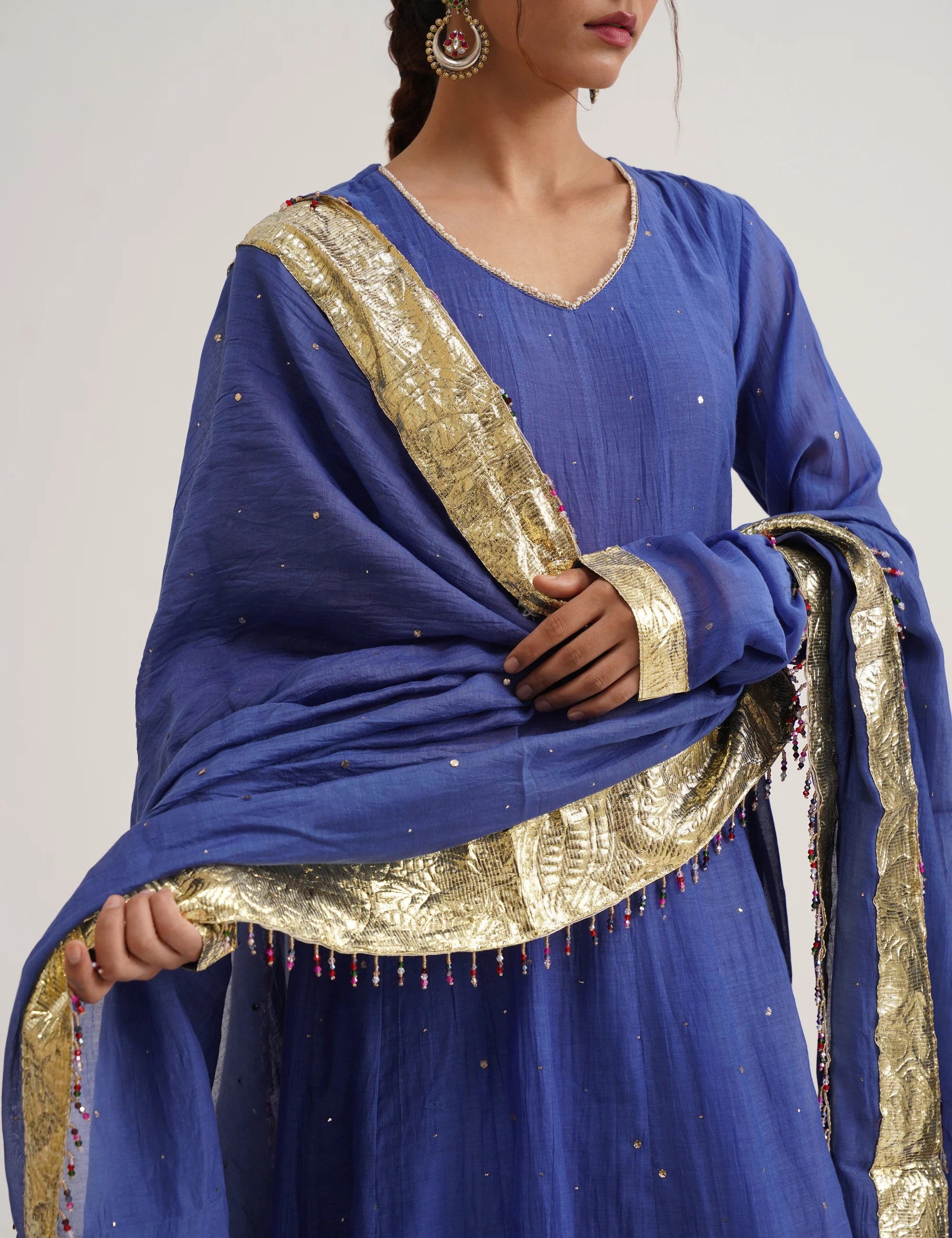 RIWAYAT CHANDERI KALI ANARKALI SET OF THREE