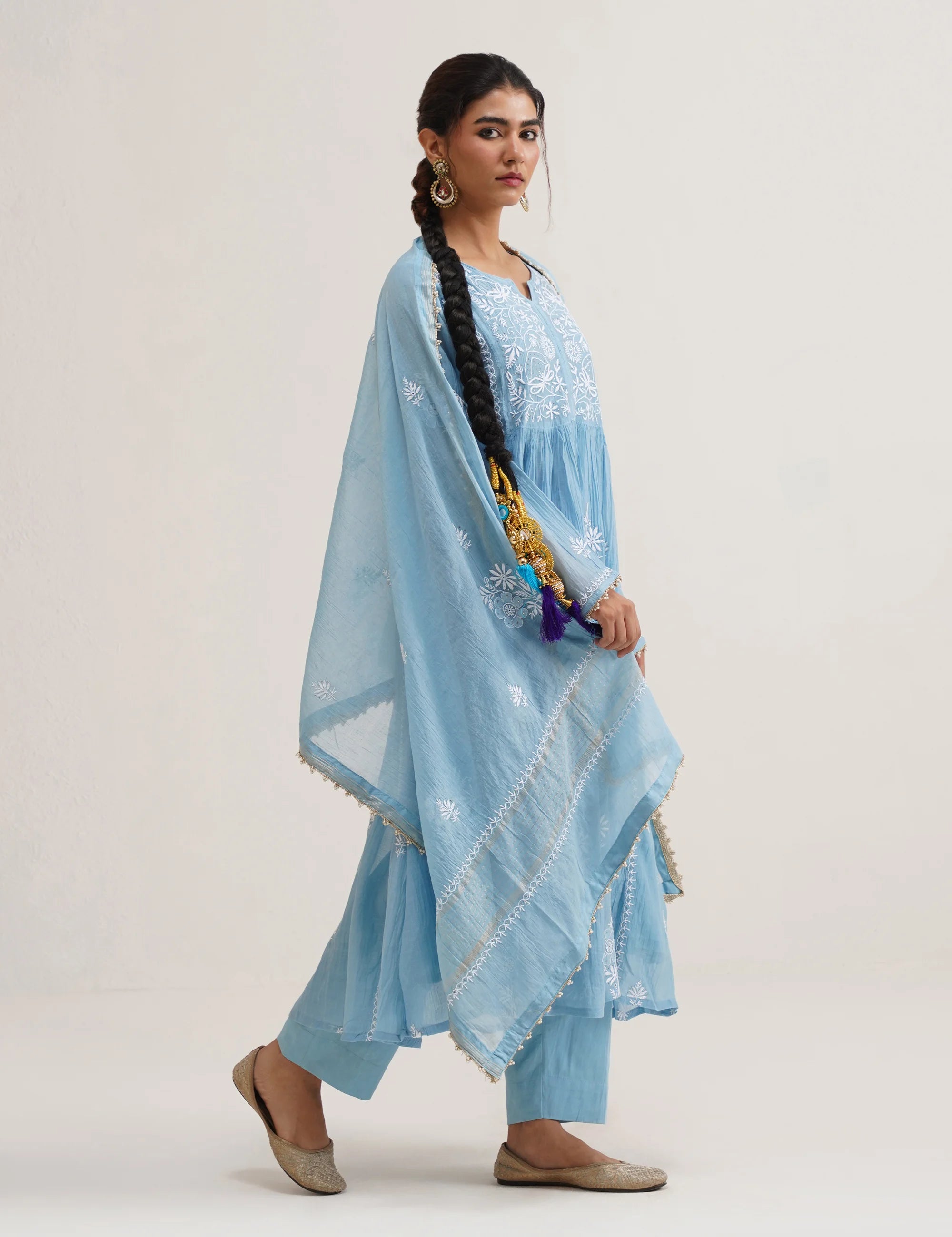SABA A-LINE CHIKANAKRI SET OF THREE