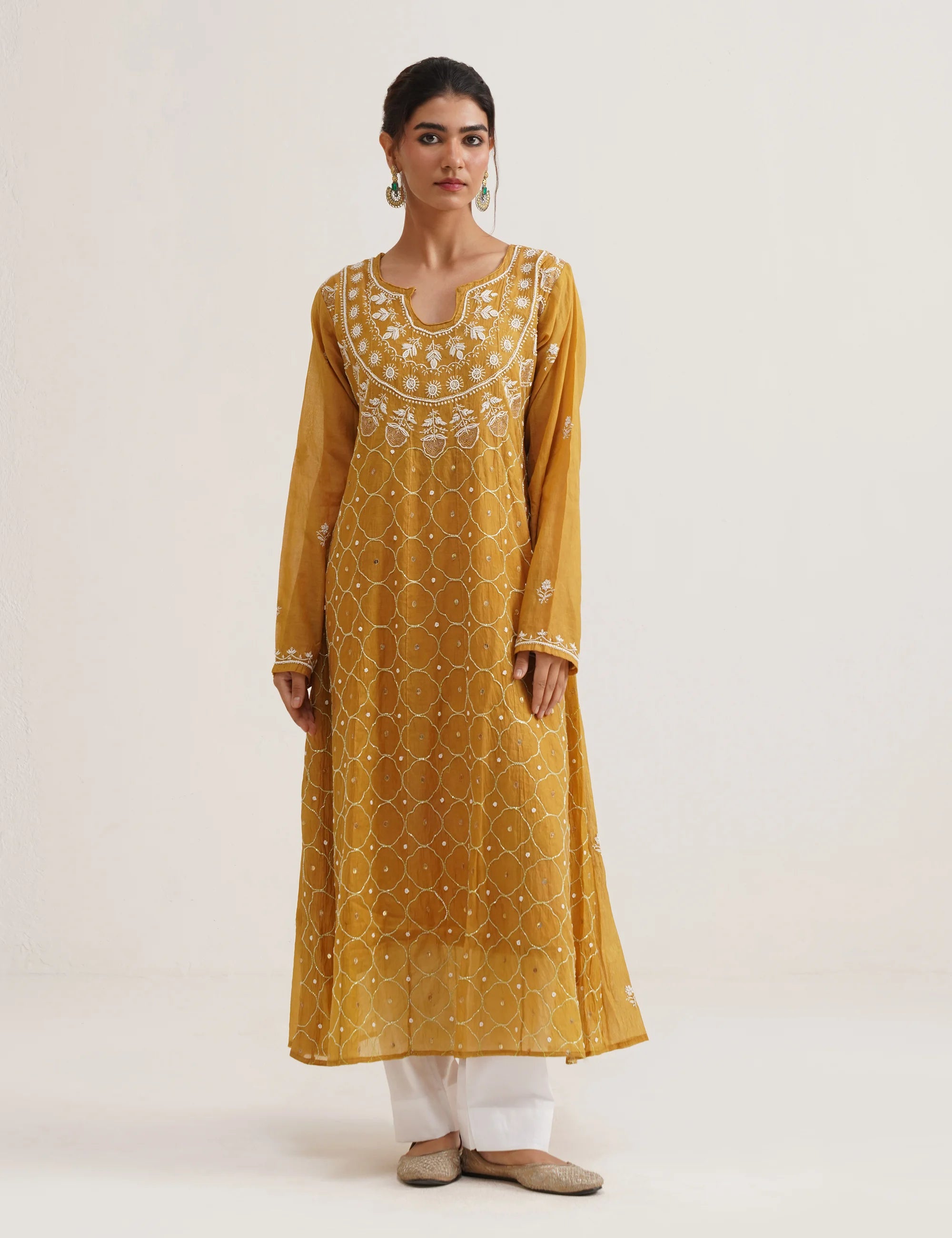 MIRAA CHIKANKARI ANARKALI SET OF THREE