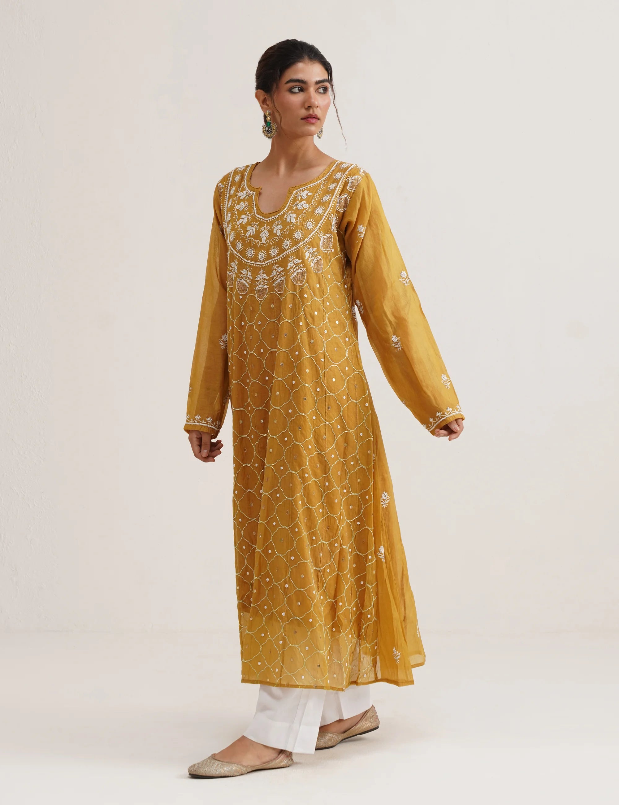 MIRAA CHIKANKARI ANARKALI SET OF THREE