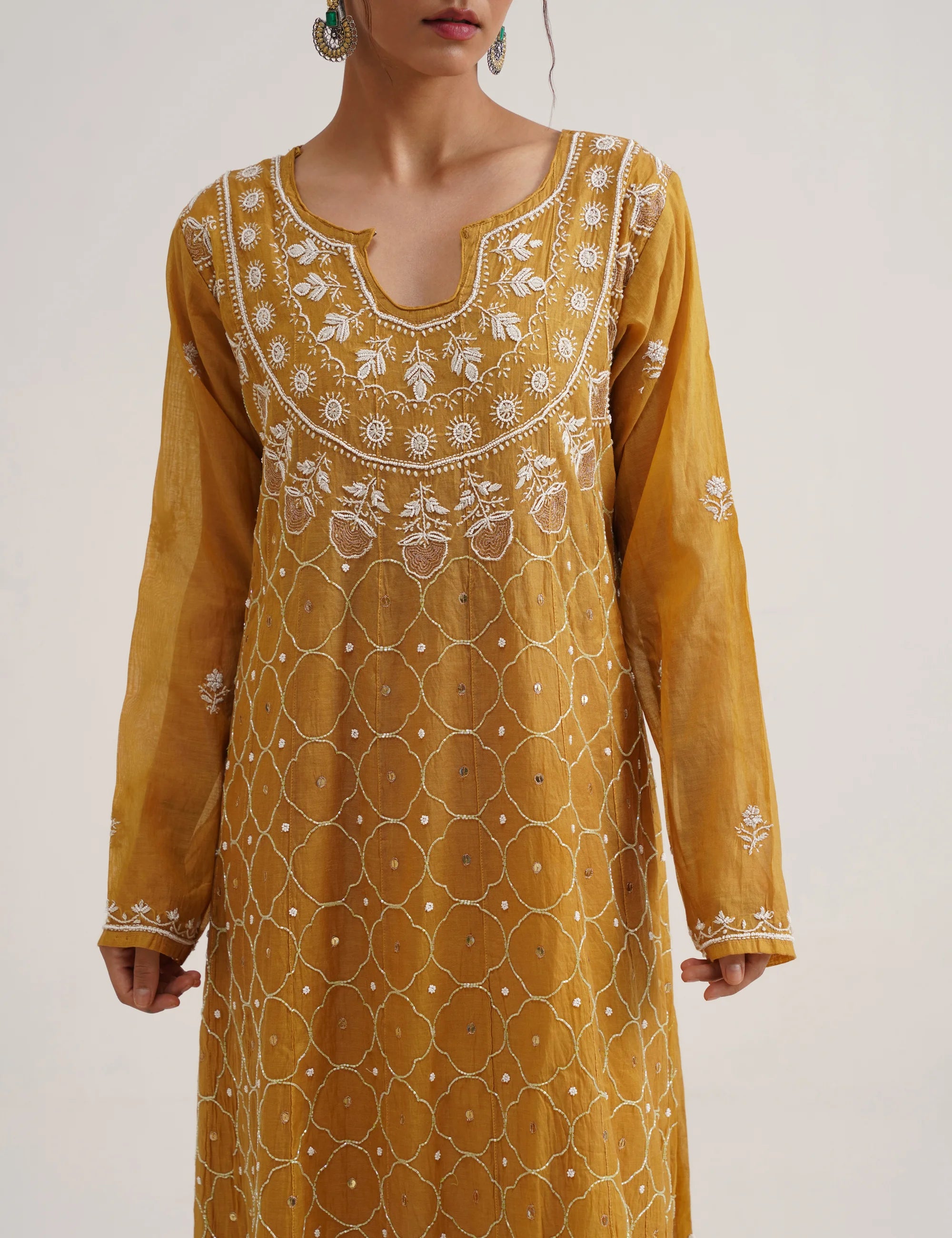 MIRAA CHIKANKARI ANARKALI SET OF THREE