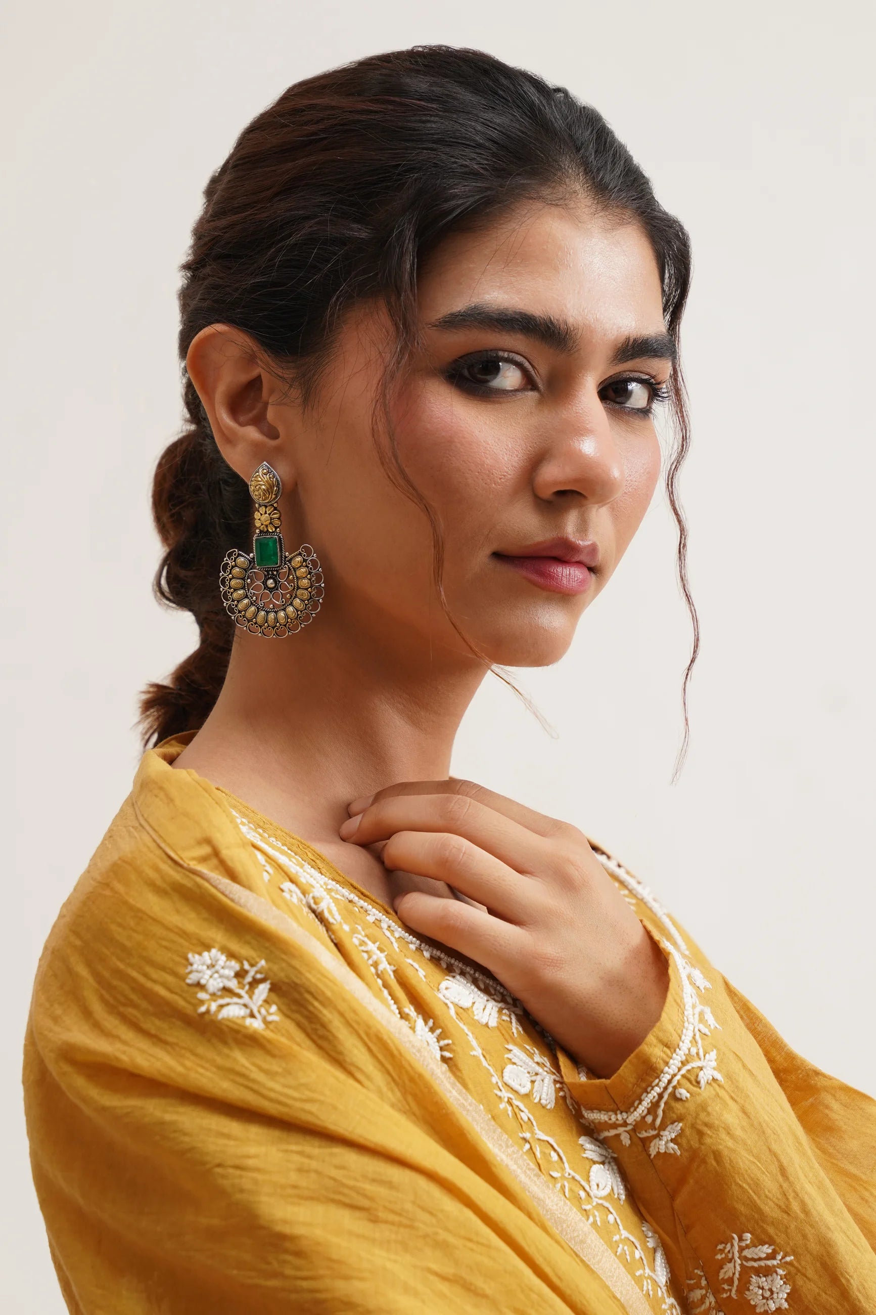 MIRAA CHIKANKARI ANARKALI SET OF THREE