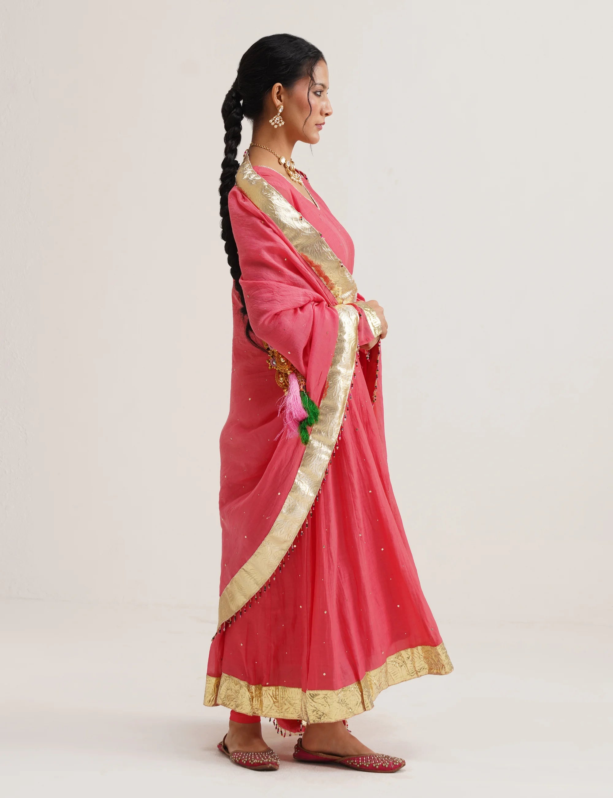 RIWAYAT CHANDERI KALI ANARKALI SET OF THREE