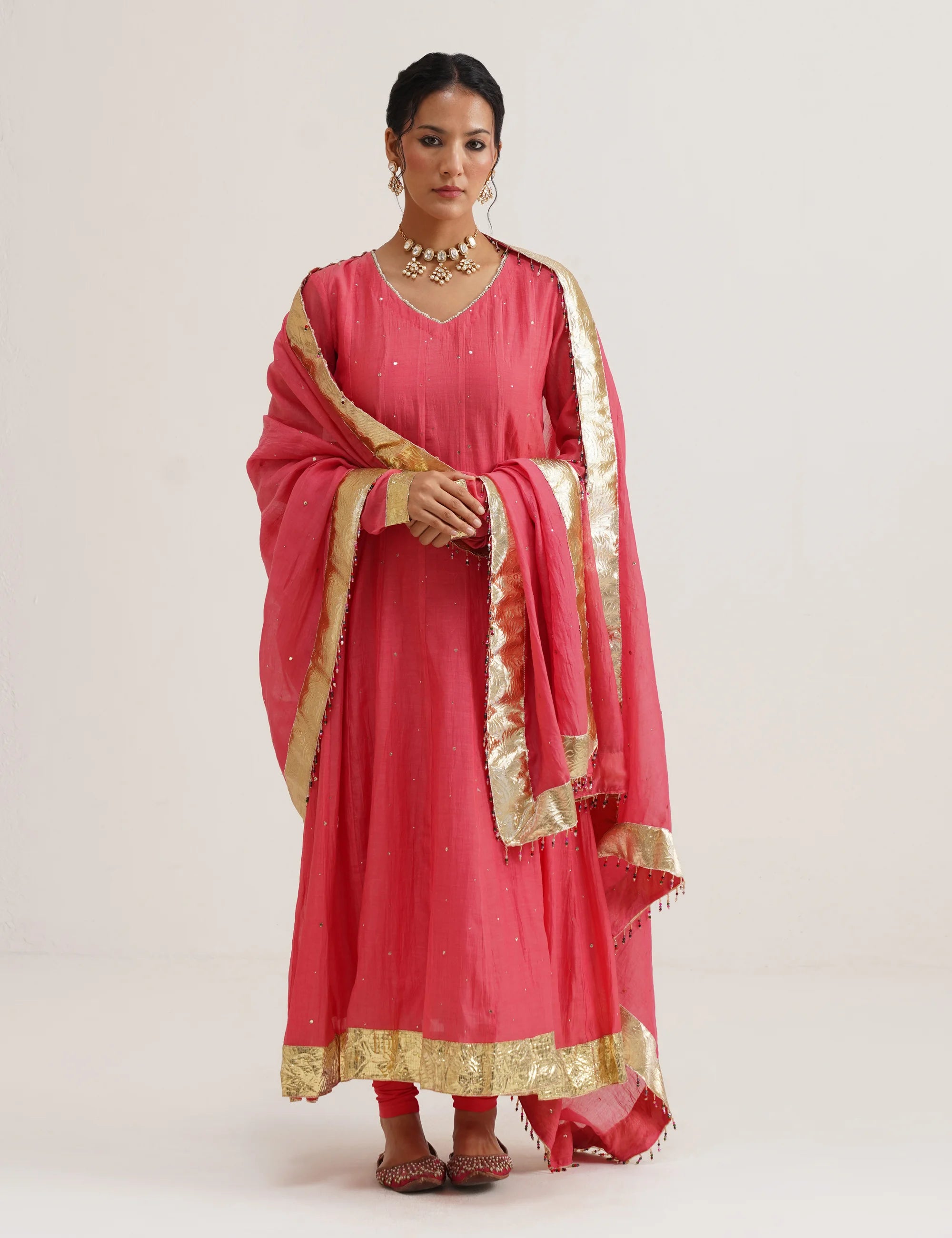 RIWAYAT CHANDERI KALI ANARKALI SET OF THREE