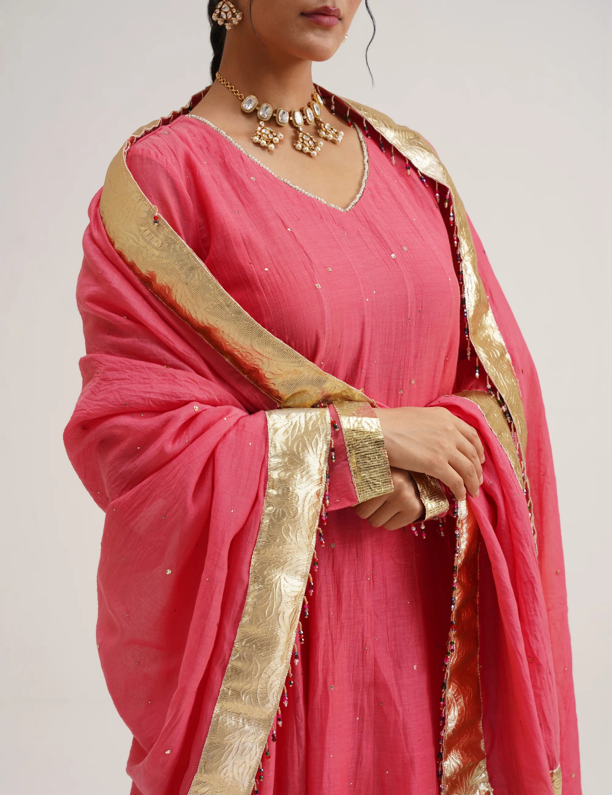 RIWAYAT CHANDERI KALI ANARKALI SET OF THREE
