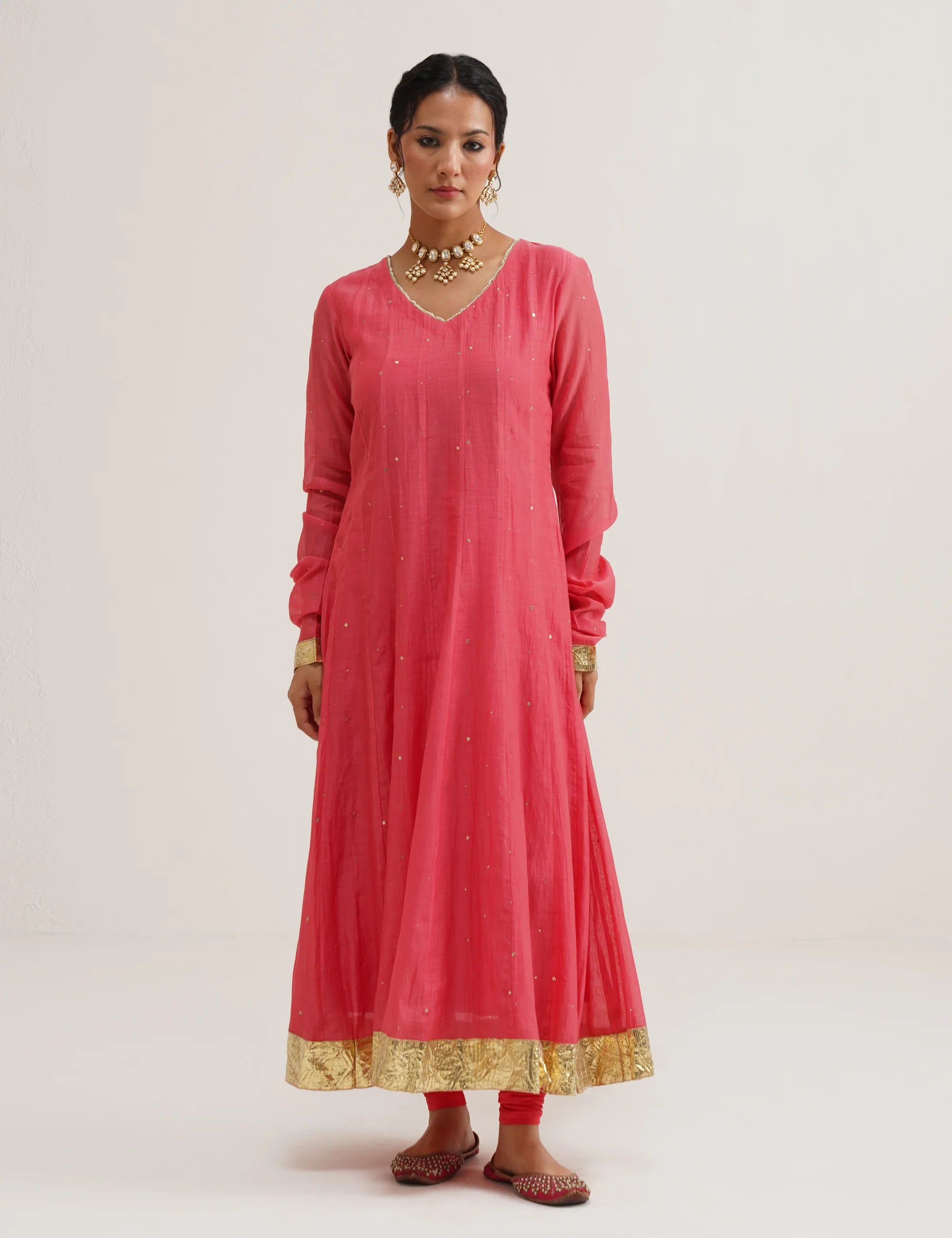 RIWAYAT CHANDERI KALI ANARKALI SET OF THREE
