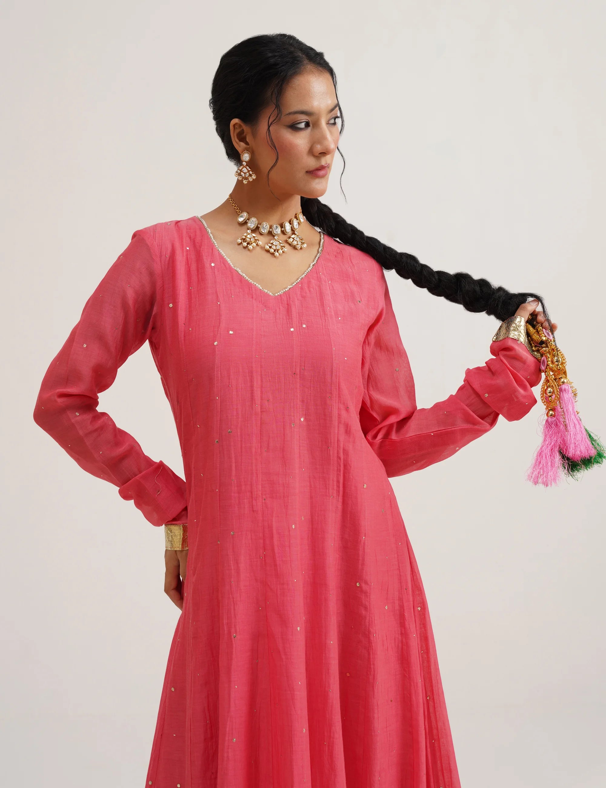 RIWAYAT CHANDERI KALI ANARKALI SET OF THREE