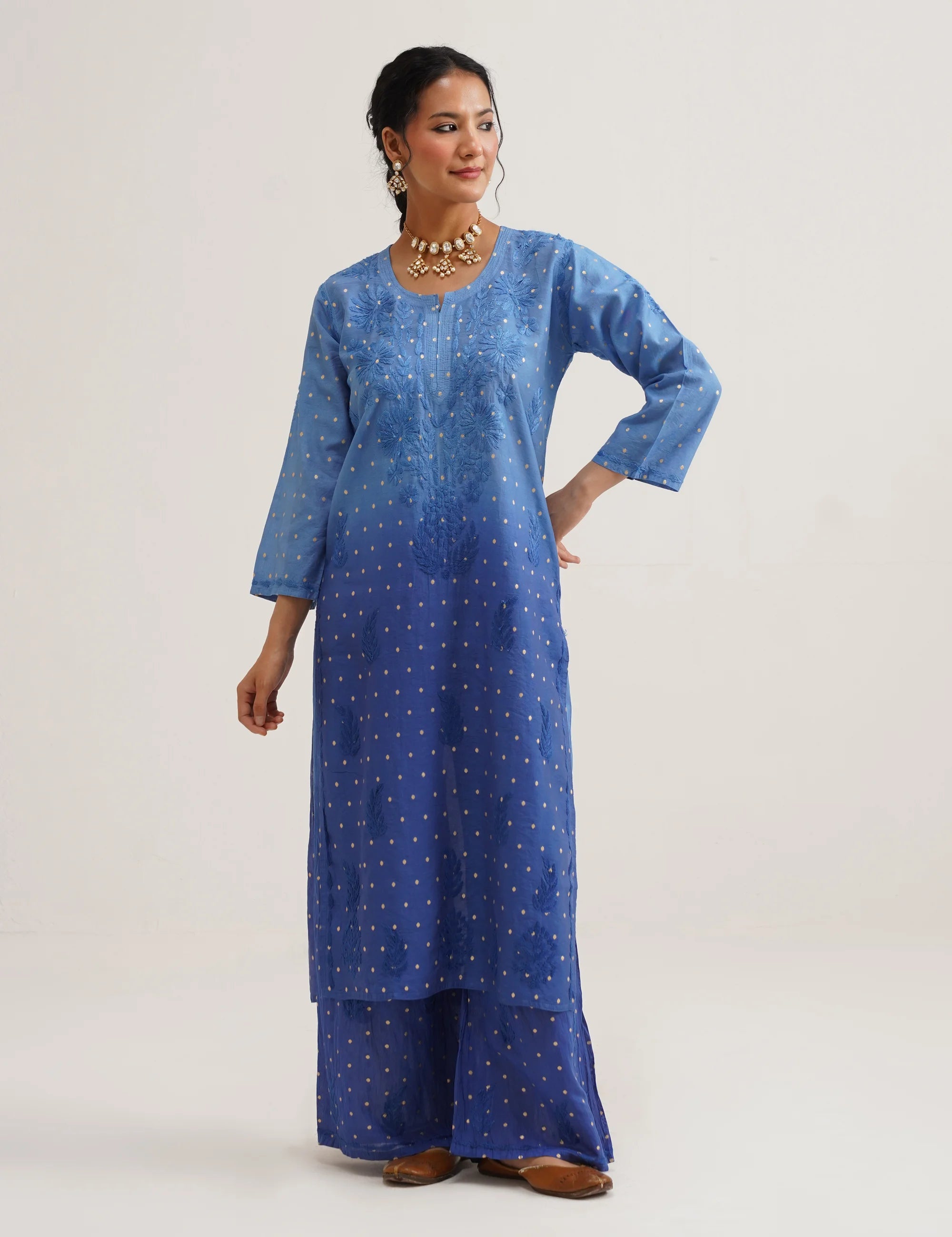 GULNAAR BANARASI SUIT SET OF THREE