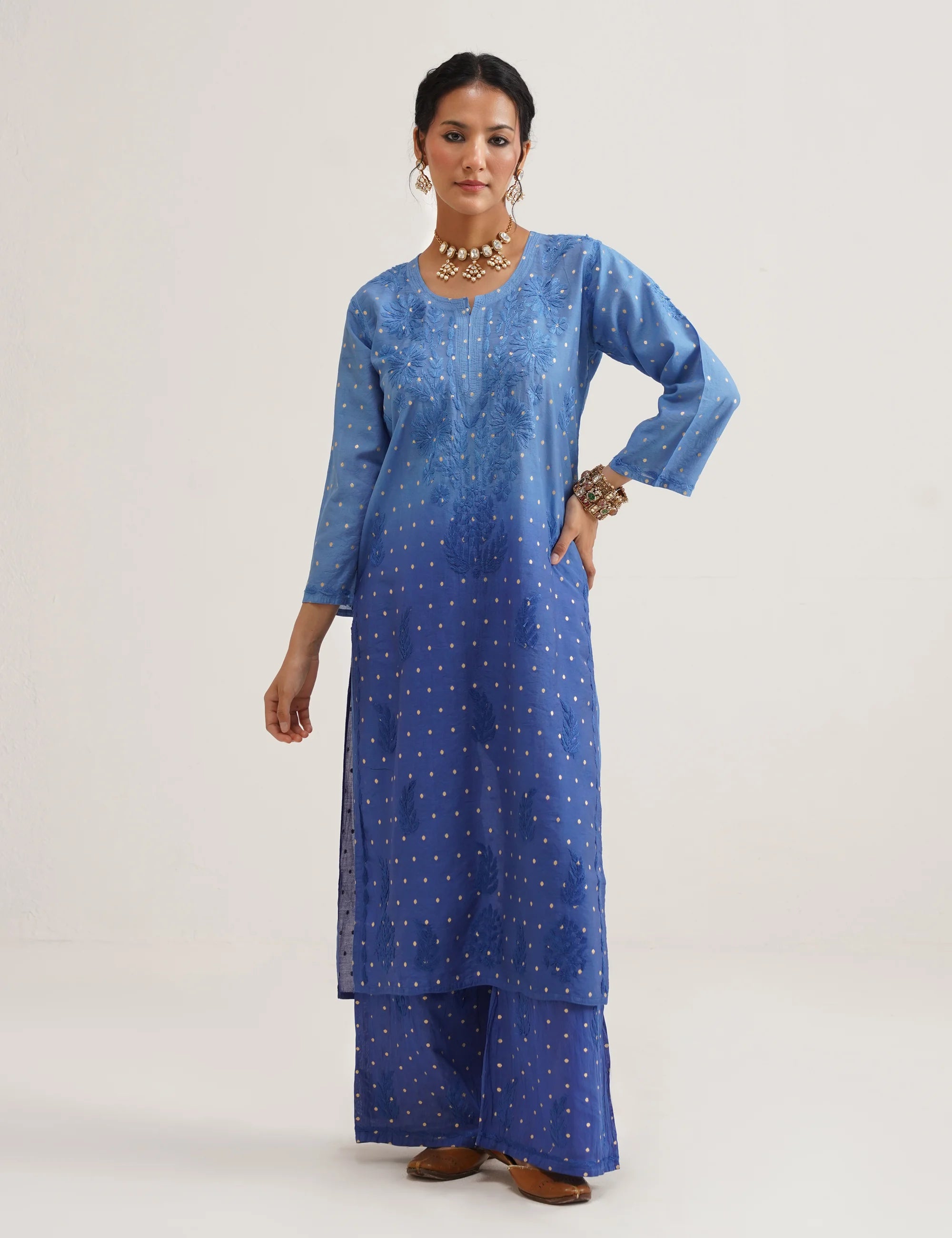 GULNAAR BANARASI SUIT SET OF THREE