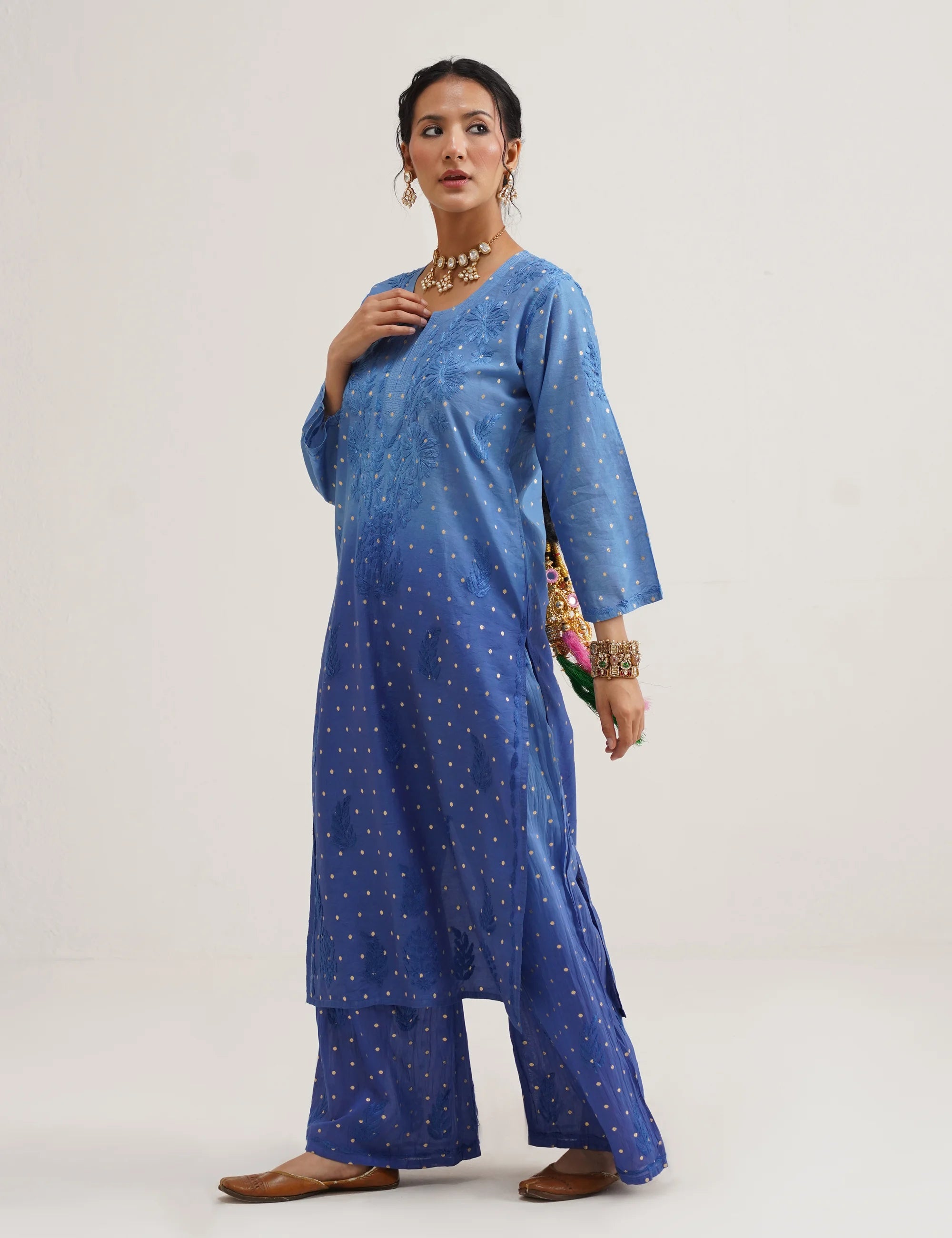 GULNAAR BANARASI SUIT SET OF THREE