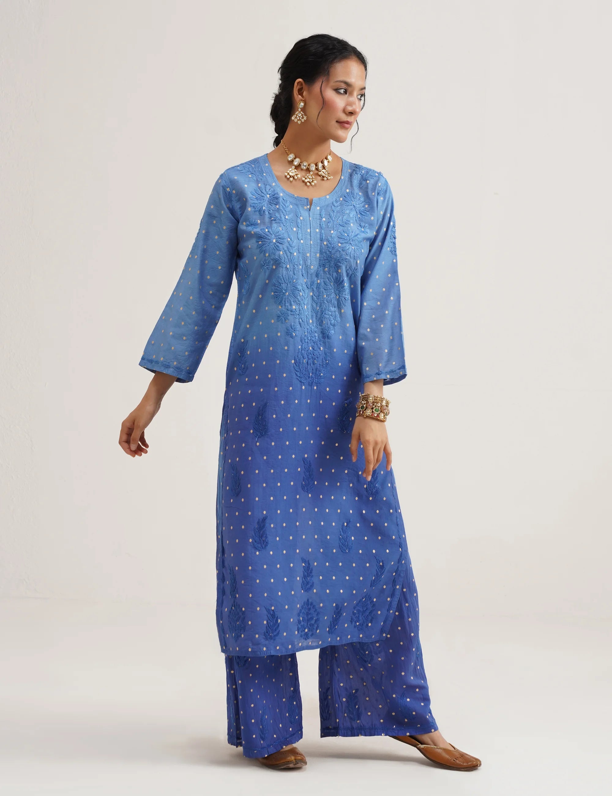 GULNAAR BANARASI SUIT SET OF THREE