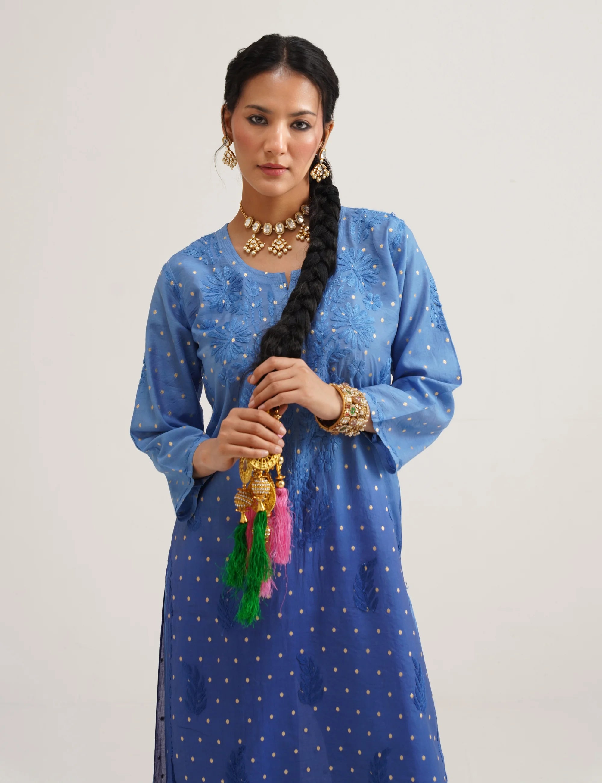 GULNAAR BANARASI SUIT SET OF THREE