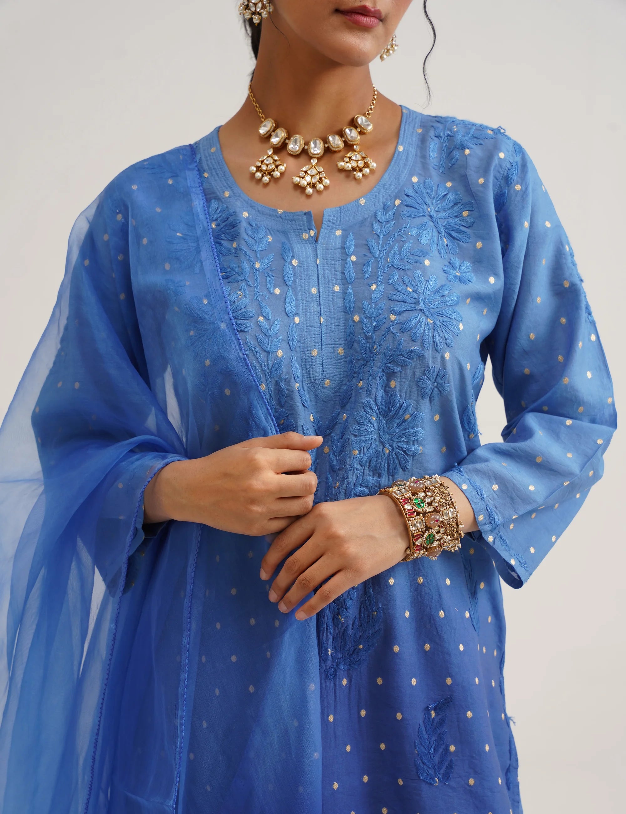 GULNAAR BANARASI SUIT SET OF THREE