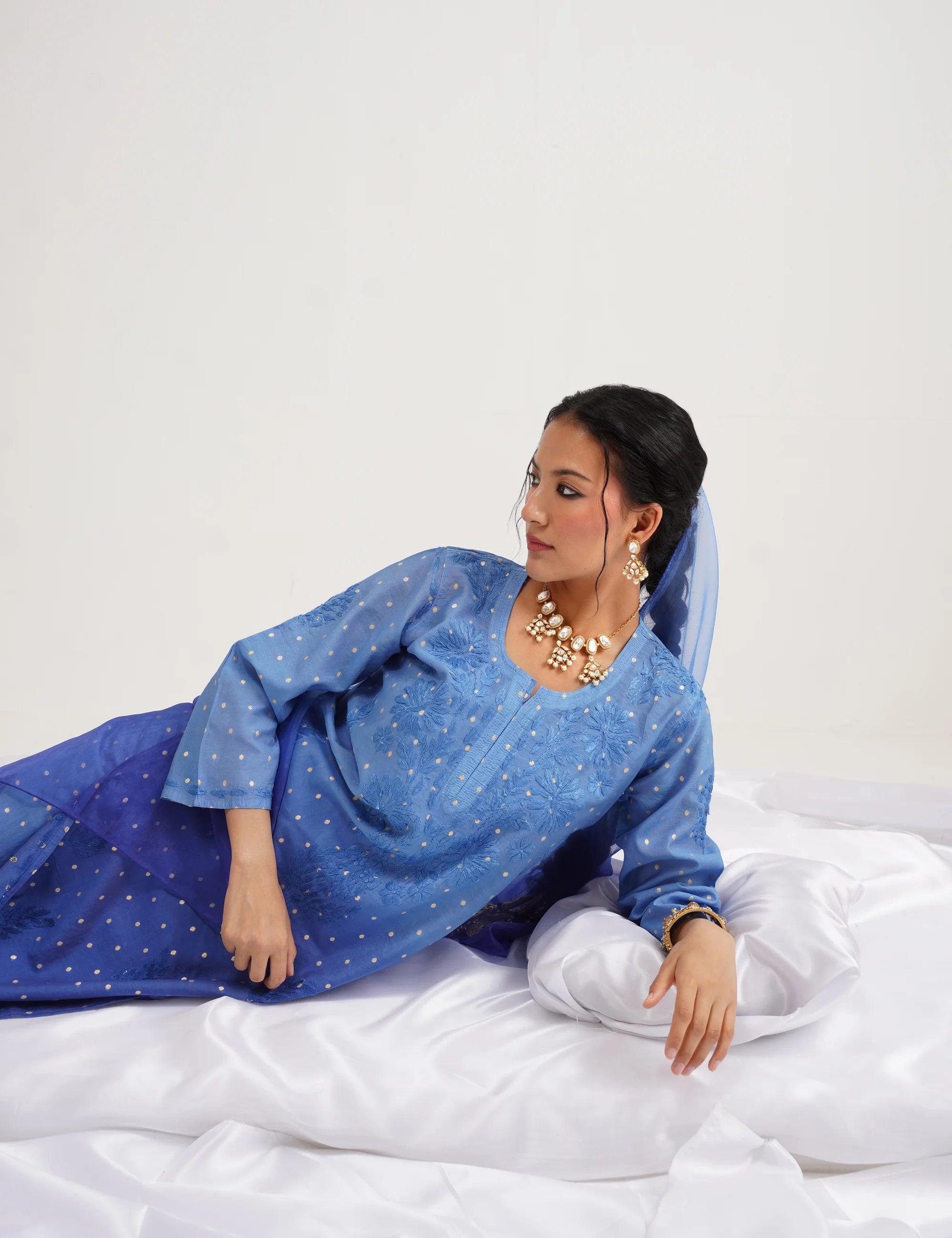 GULNAAR BANARASI SUIT SET OF THREE