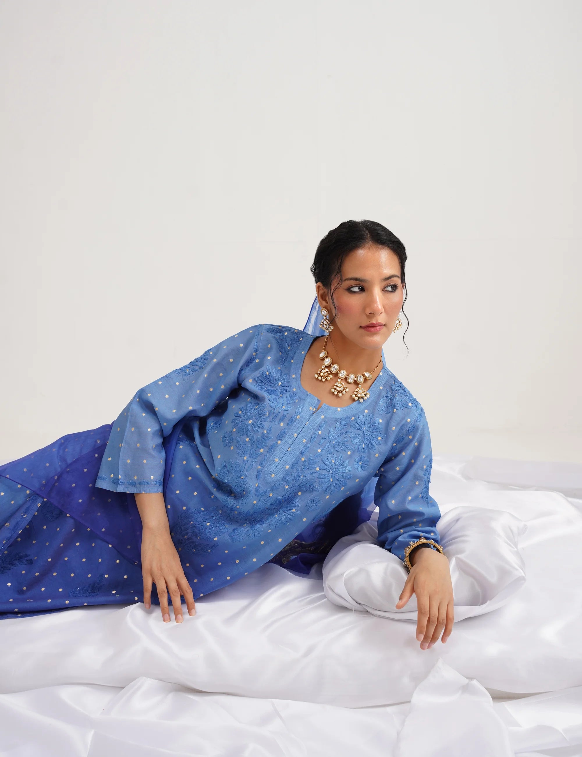 GULNAAR BANARASI SUIT SET OF THREE