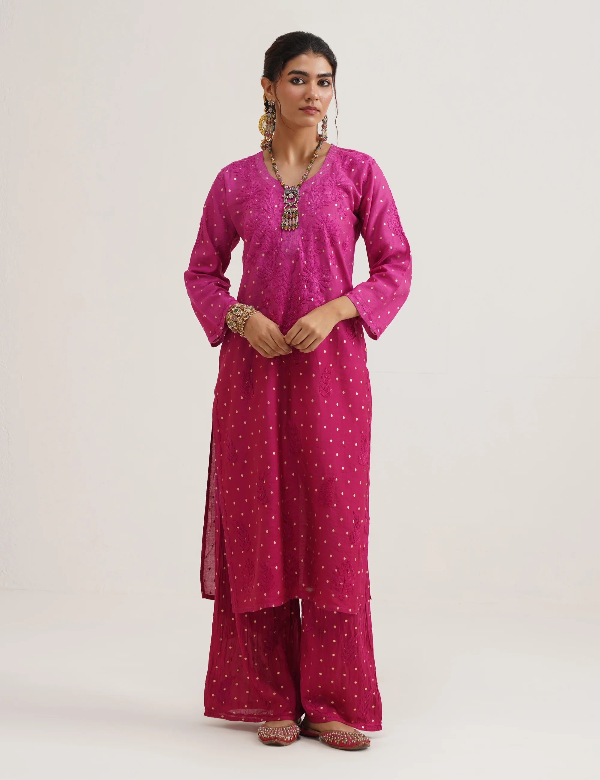 GULNAAR BANARASI SUIT SET OF THREE