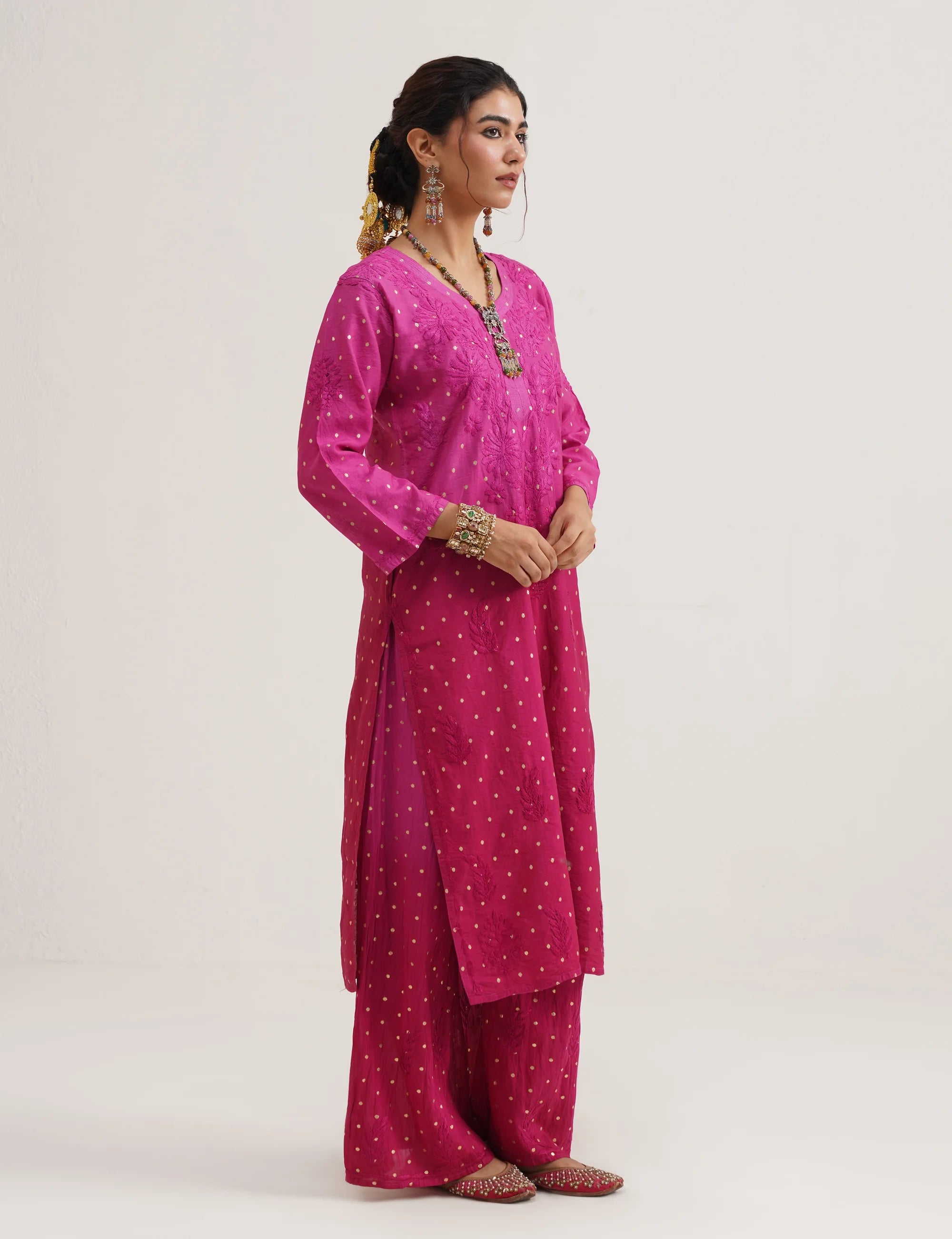 GULNAAR BANARASI SUIT SET OF THREE