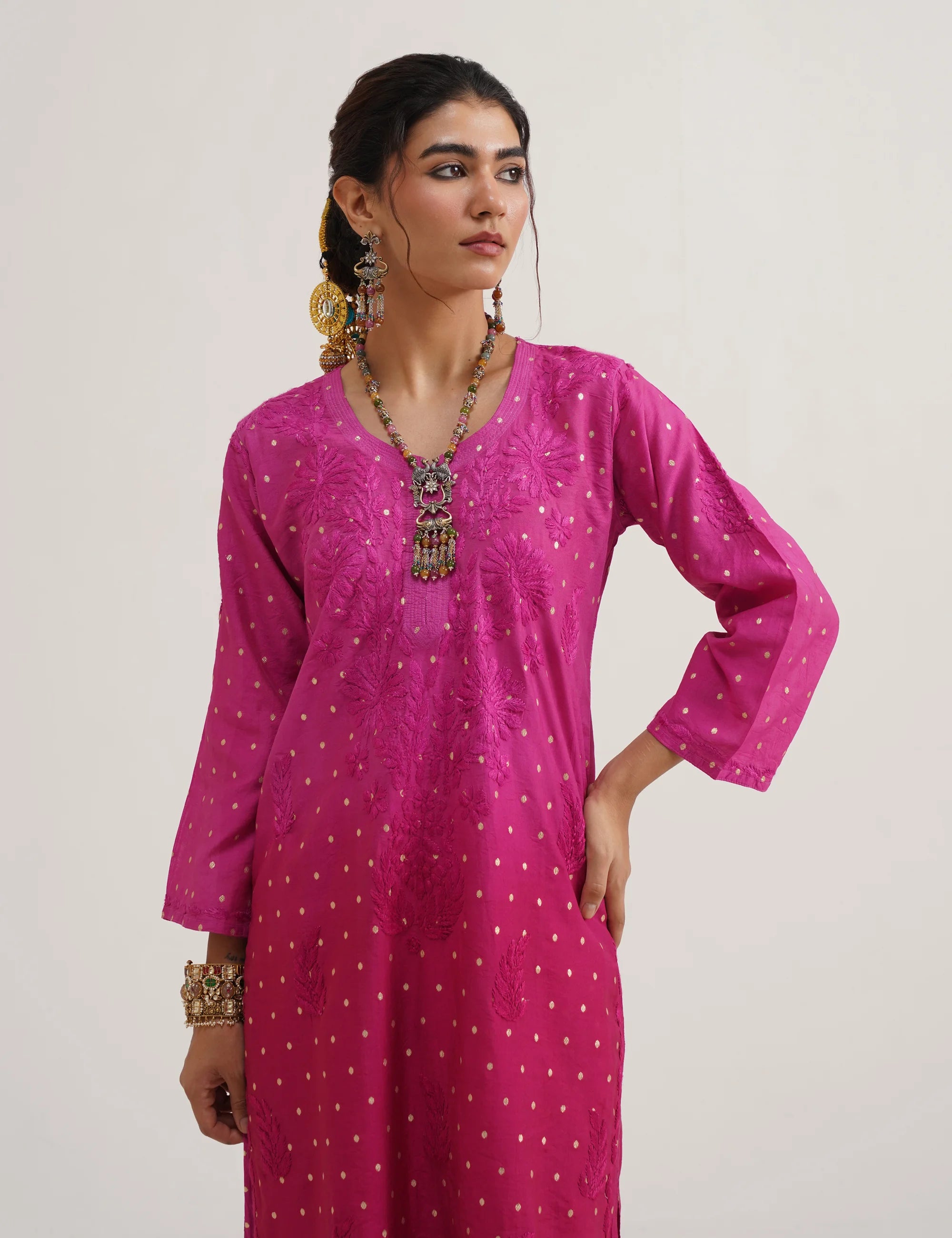 GULNAAR BANARASI SUIT SET OF THREE