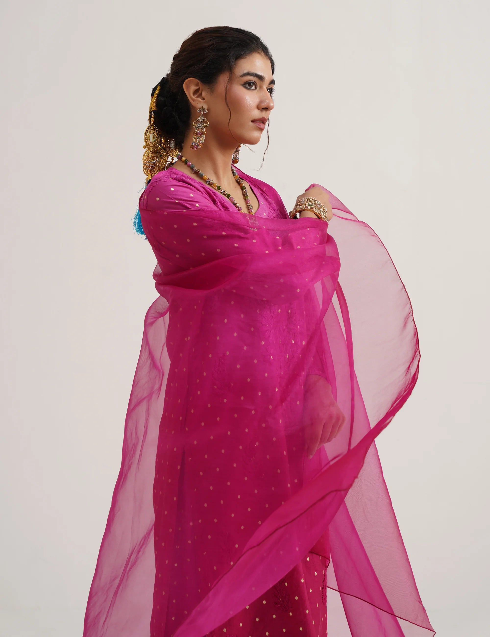 GULNAAR BANARASI SUIT SET OF THREE
