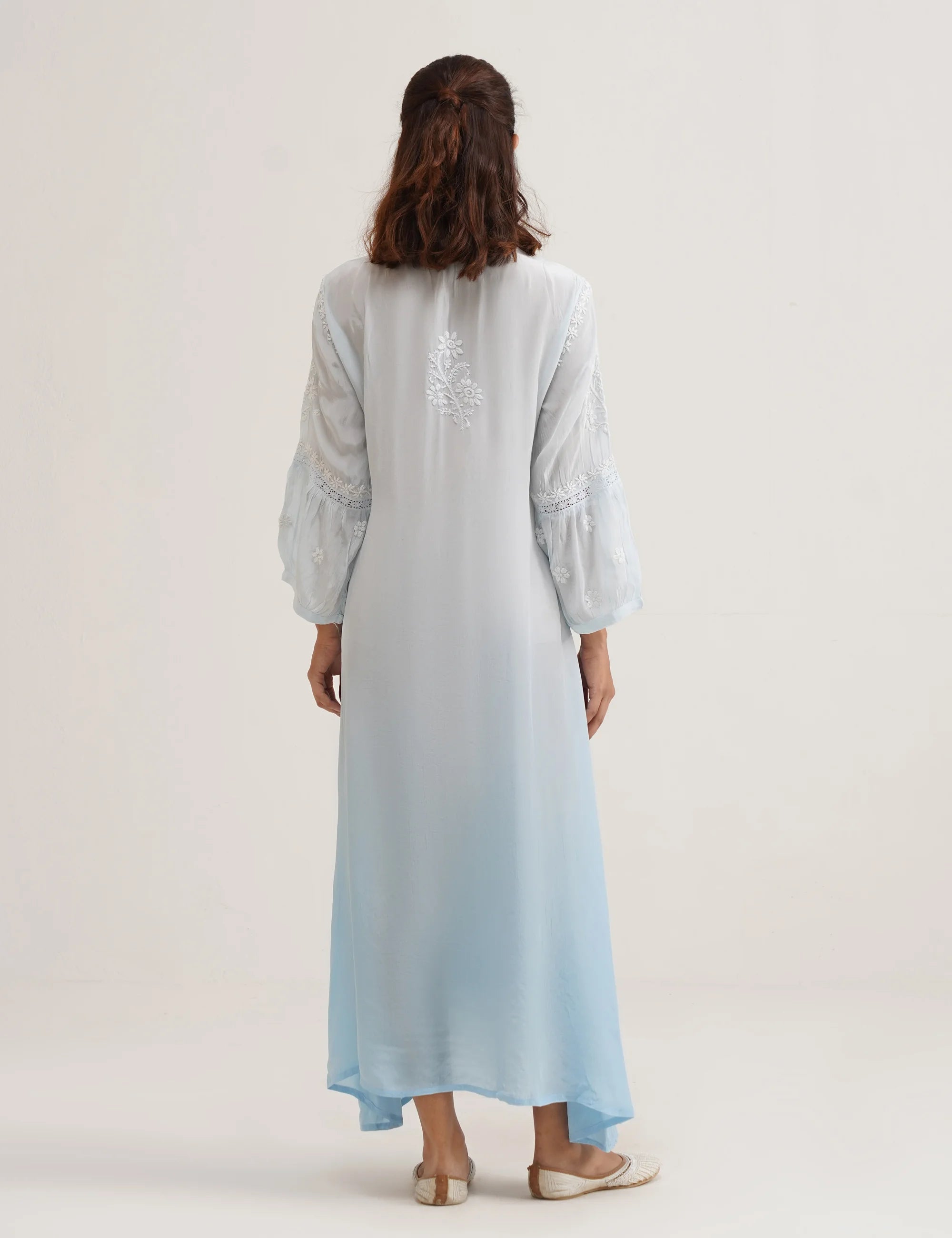 MAHIRA MUSLIN CHIKANKARI DRESS