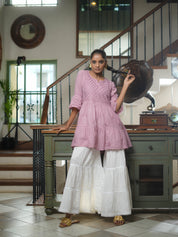 COTTON LACE GHARARA