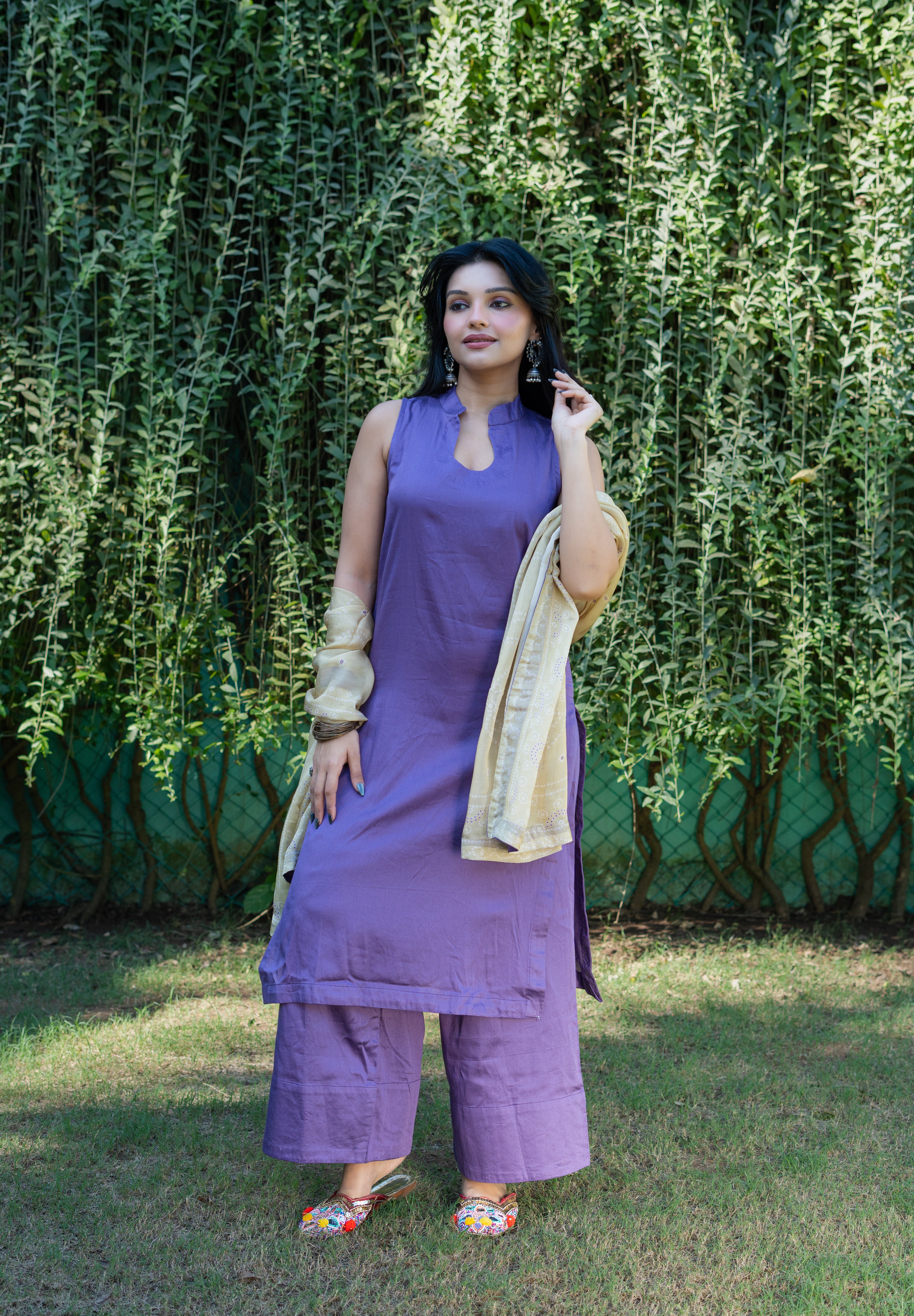 HEER - SET OF THREE IN PURPLE