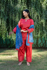 ZUHRA - SET OF THREE IN RED