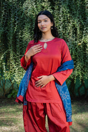 ZUHRA - SET OF THREE IN RED