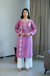 RIMJHIM KURTA IN WINE