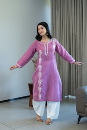 RIMJHIM KURTA IN WINE