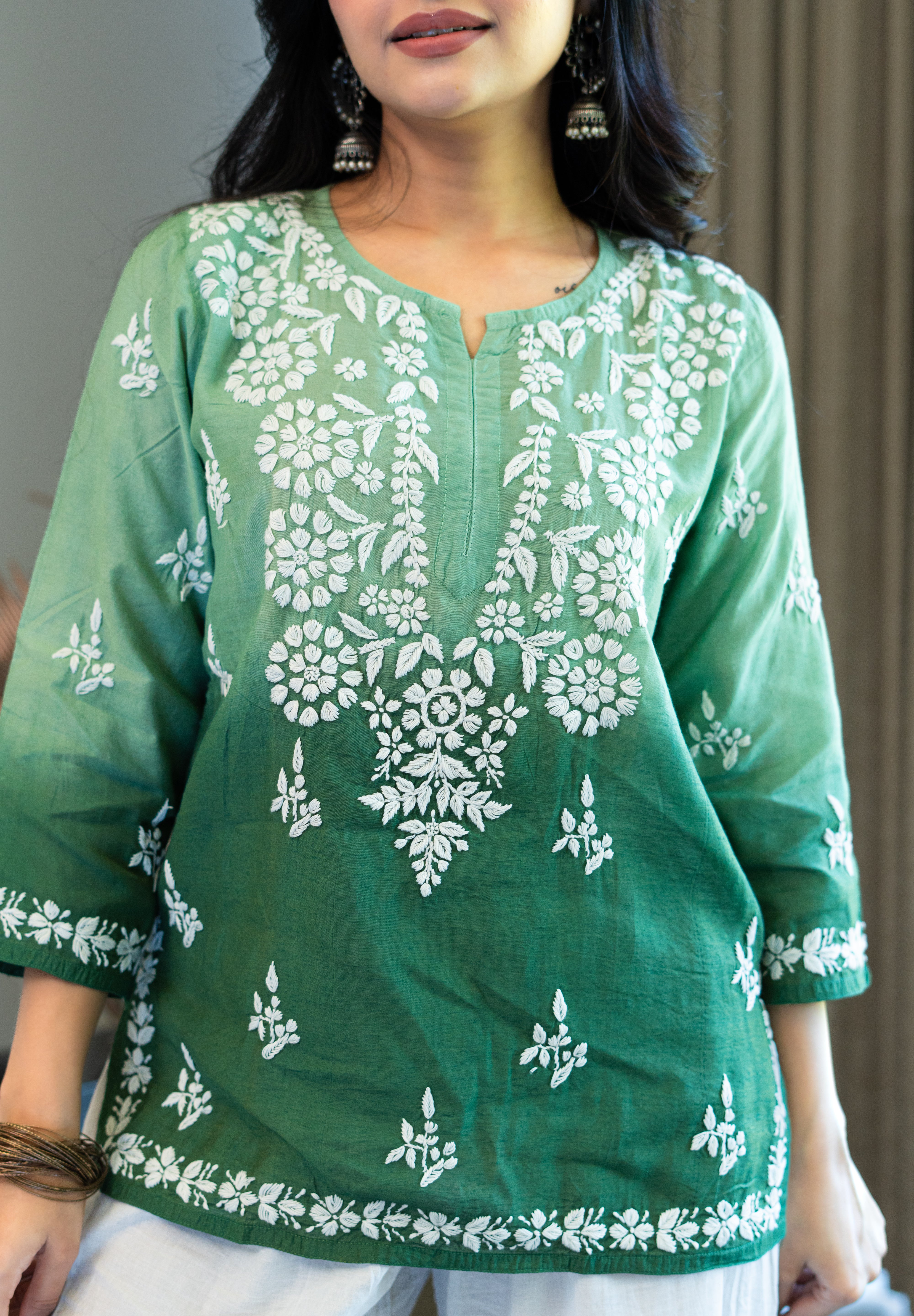 HAYAA - SET OF TWO IN GREEN OMBRE