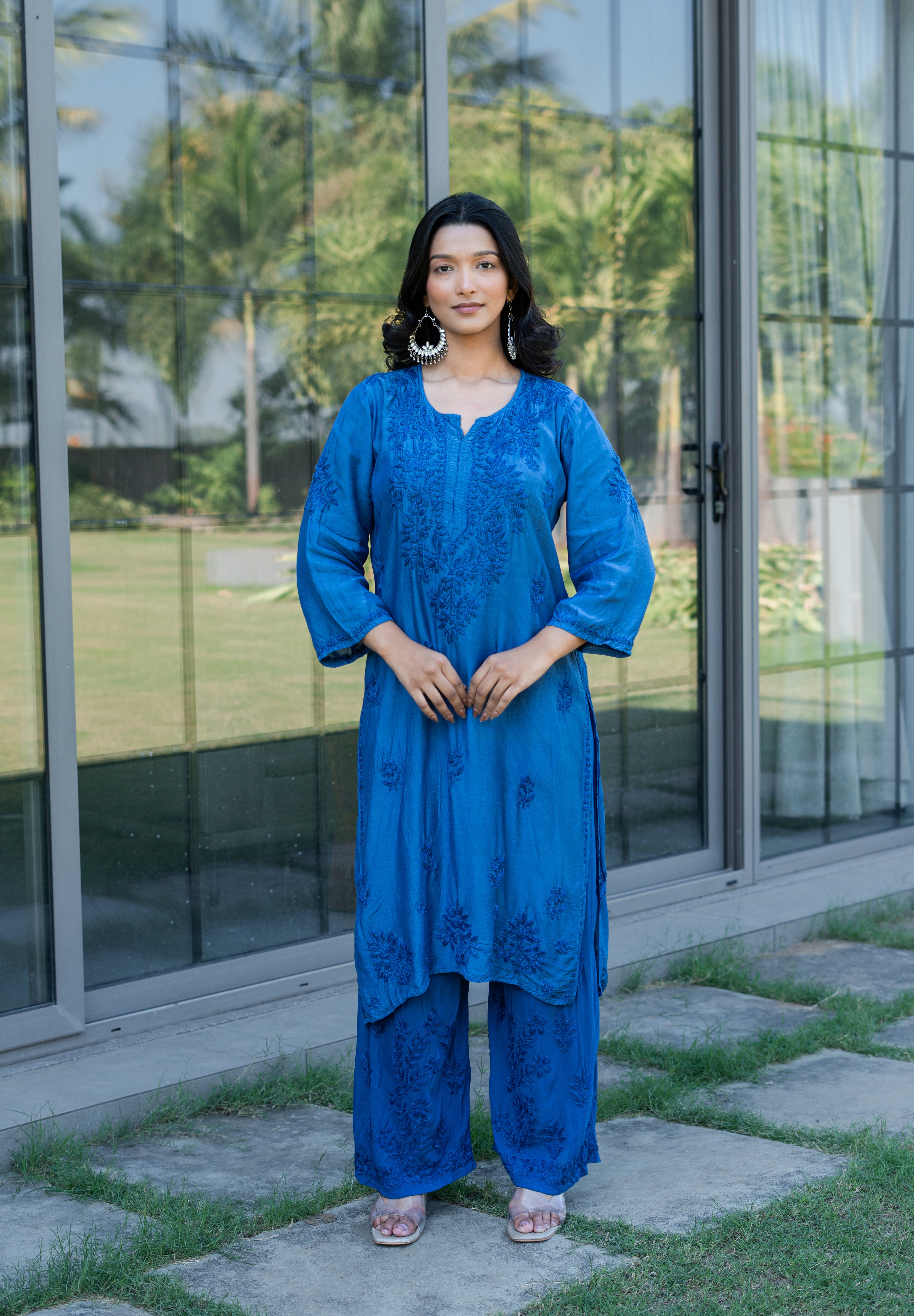 FIZA - SET OF TWO IN TEAL BLUE